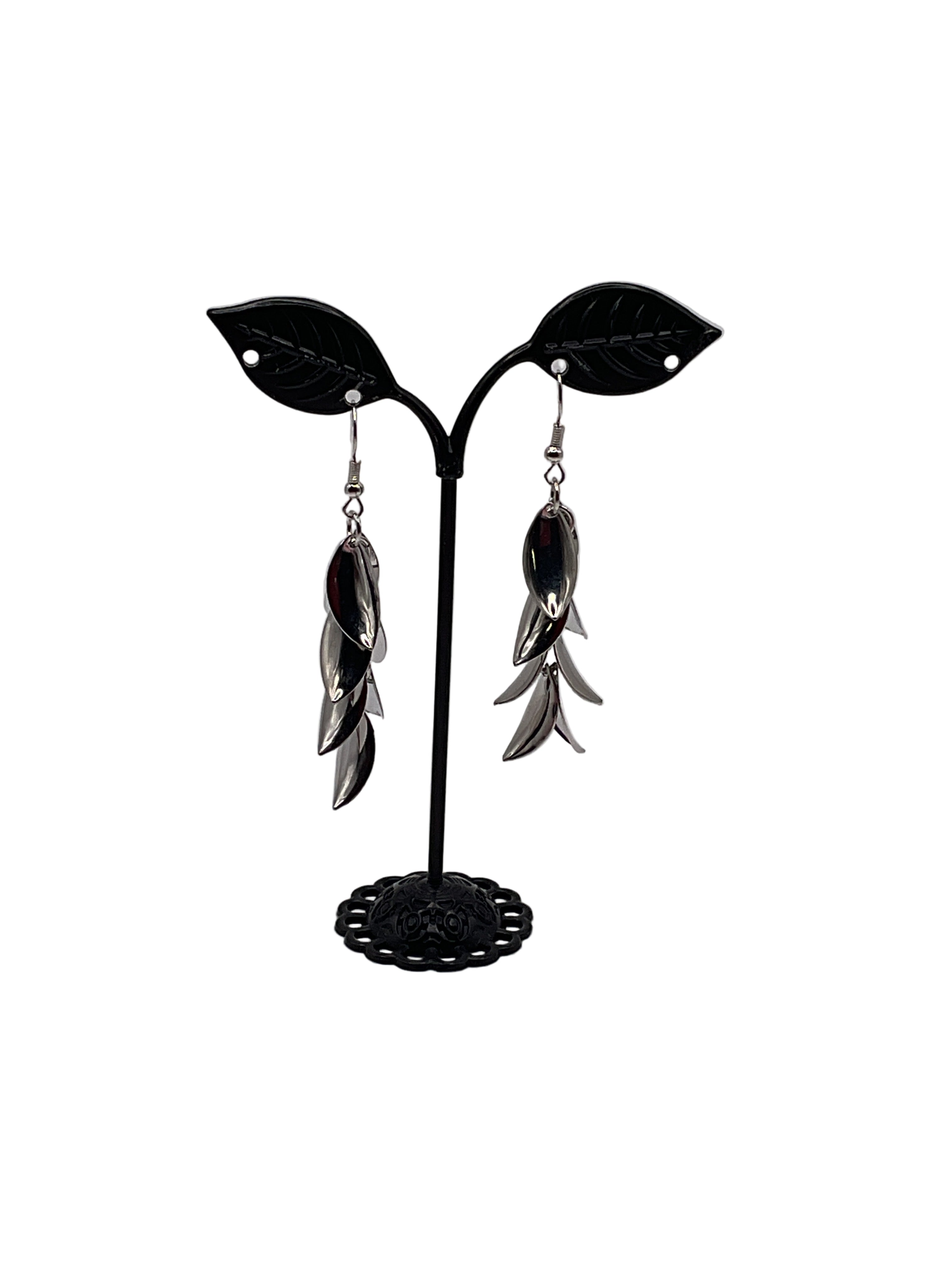 Silver earrings