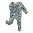 PoshTOT Wild Horse Bamboo Baby Convertible Zippy Romper