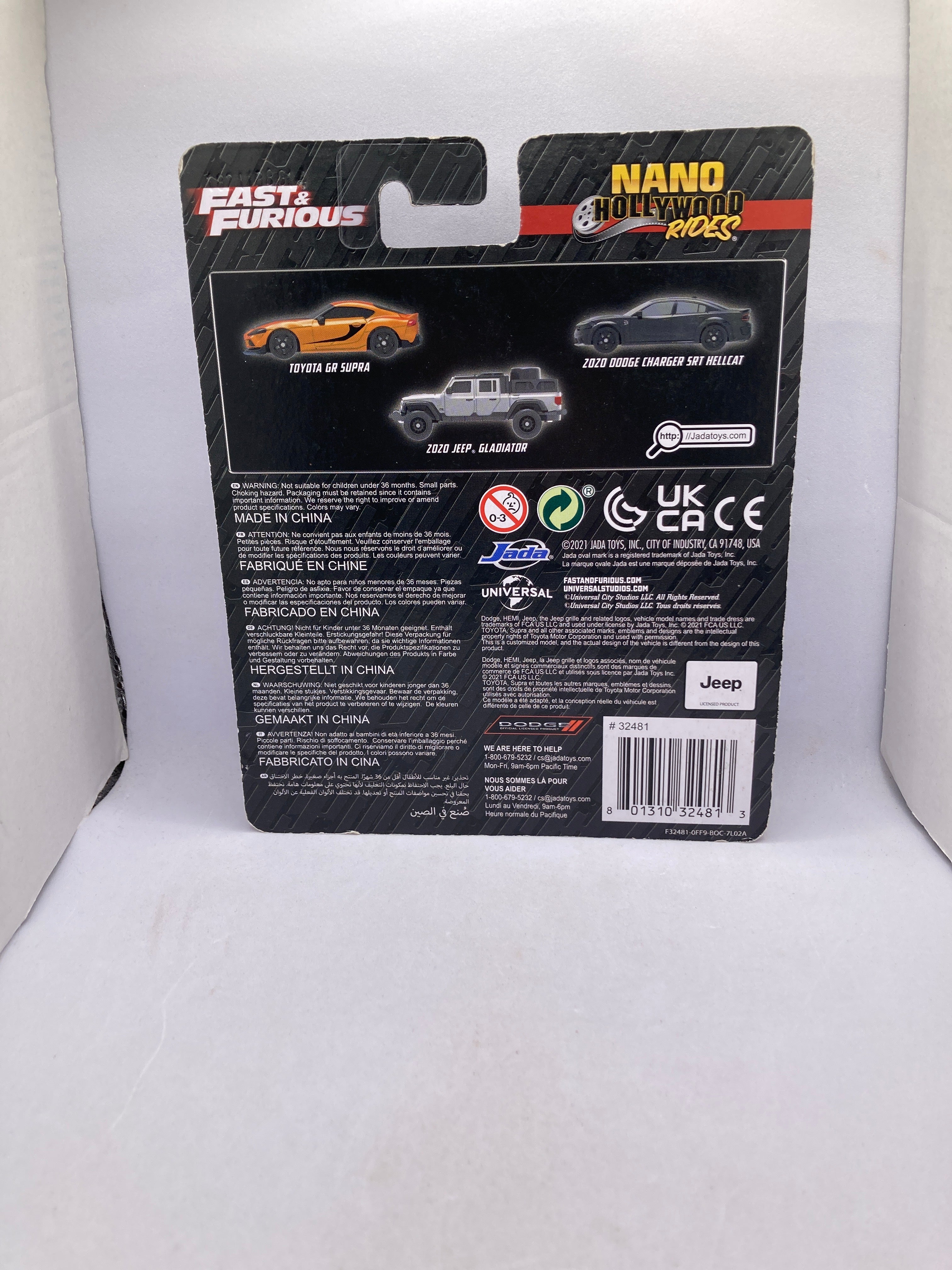 Jada Fast & Furious 3 Pack Diecast