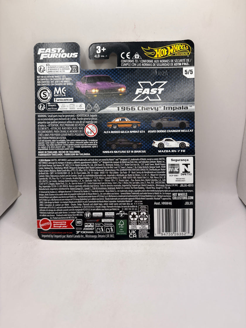 Hot Wheels 1966 Chevy Impala Diecast