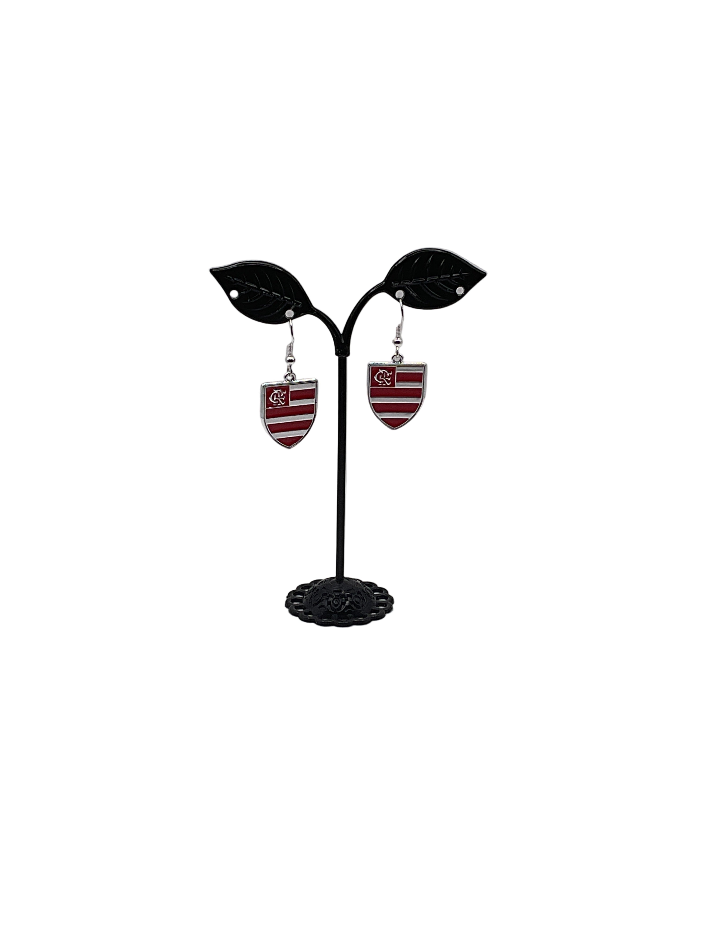 Soccer Club Shield Logo Earrings