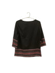 Black pull over blouse