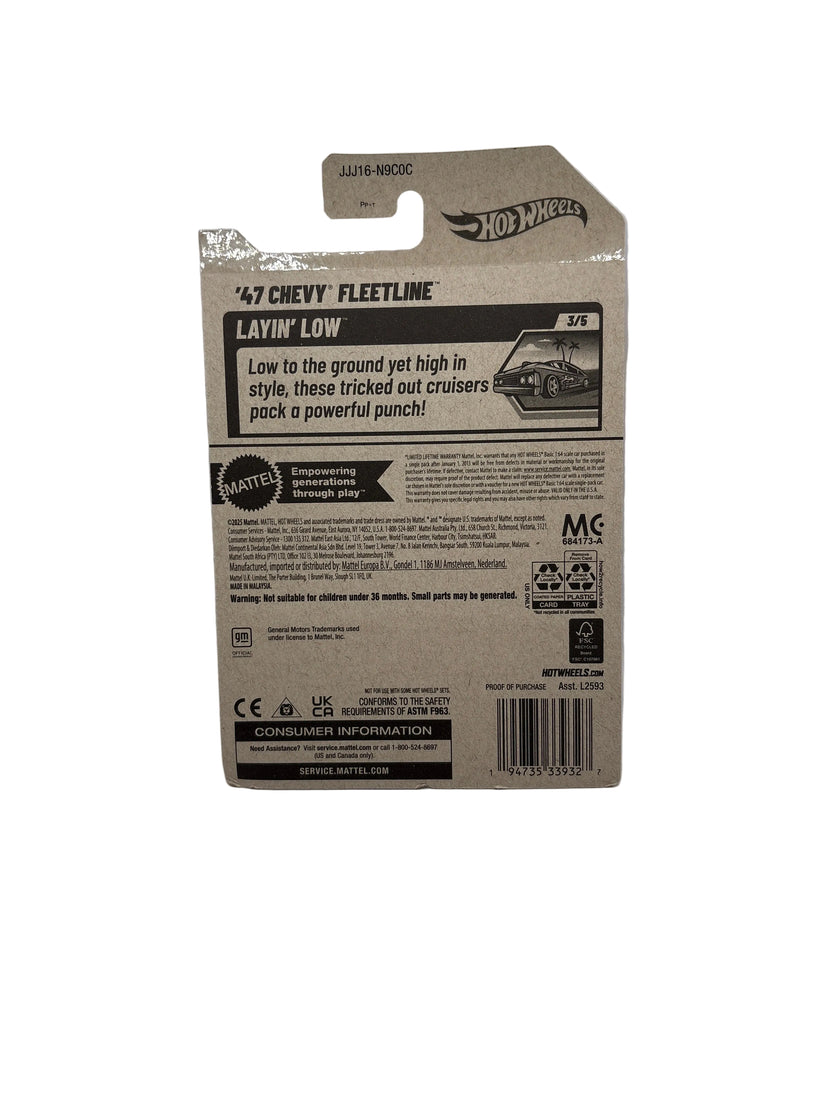 Hot Wheels 47 Chevy Fleetline Diecast green