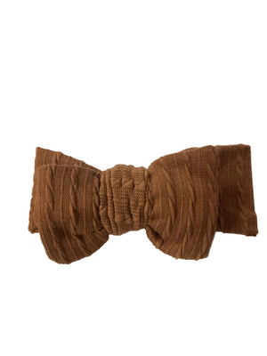 Dark Brown Baby Bow