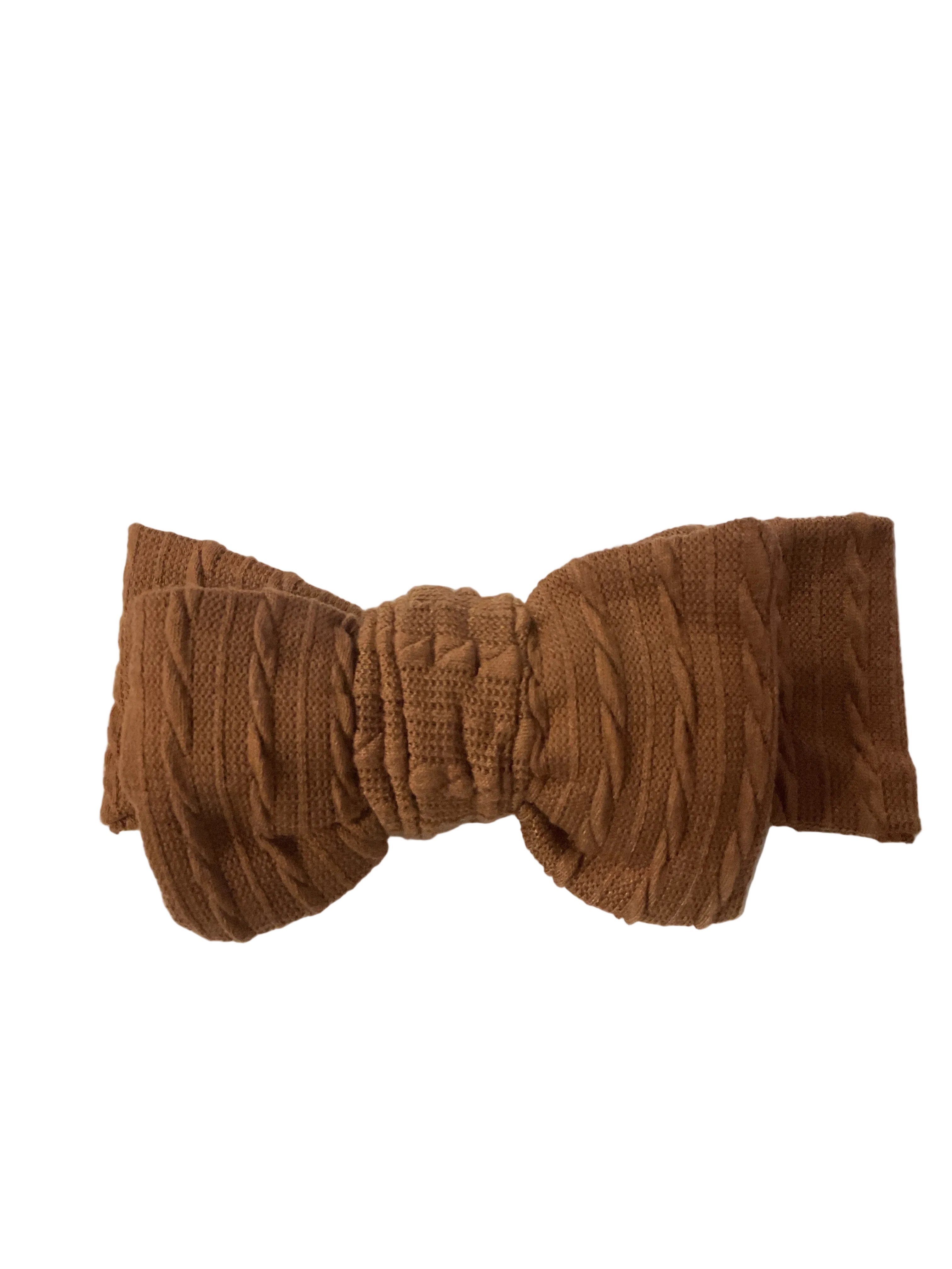 Dark Brown Baby Bow
