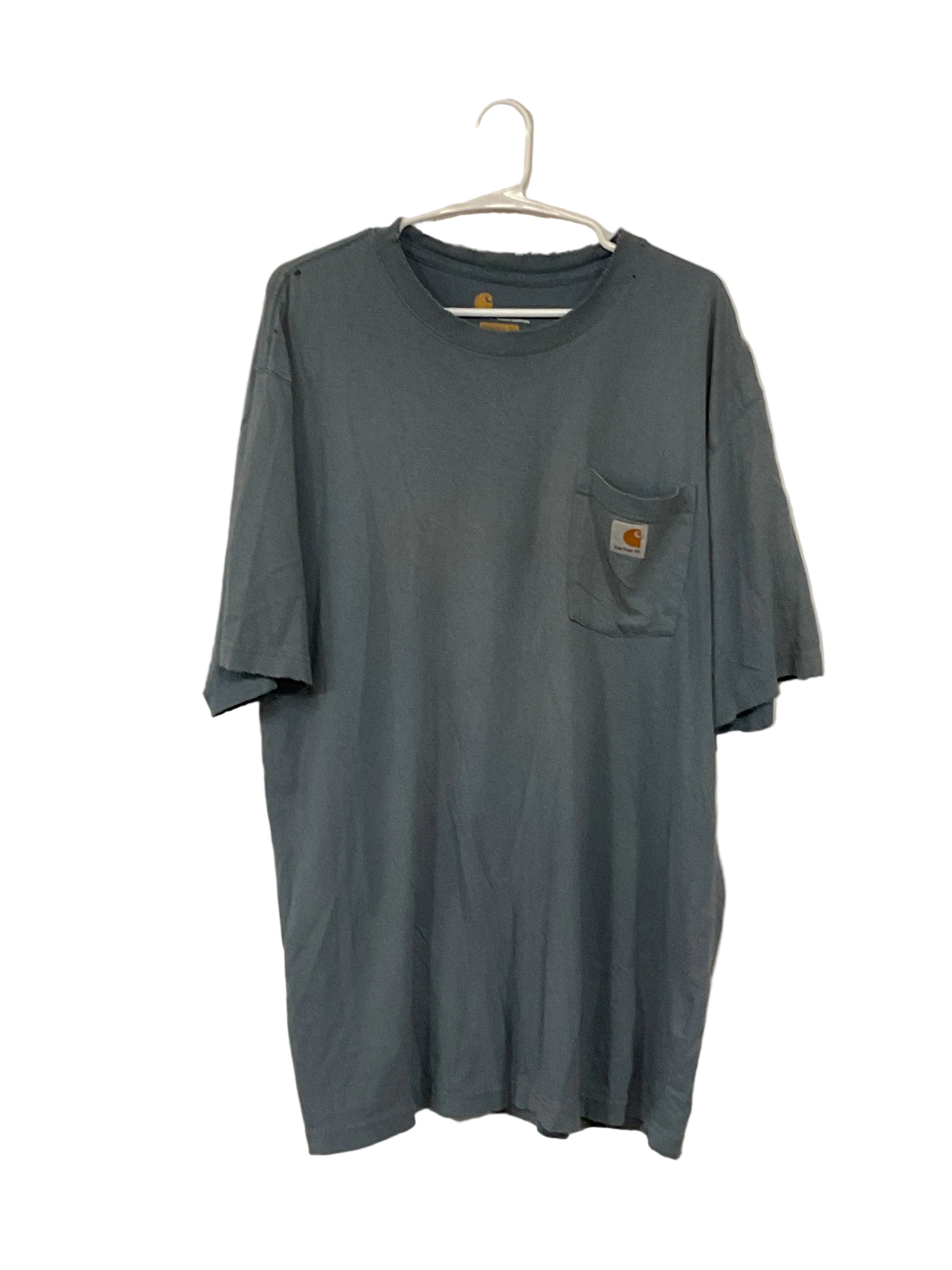 Slate blue work shirt