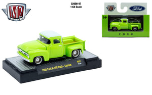 PRE-ORDER M2 32600 Series (32600-97) 1956 Ford F-100 Truck Diecast  - Custom Green