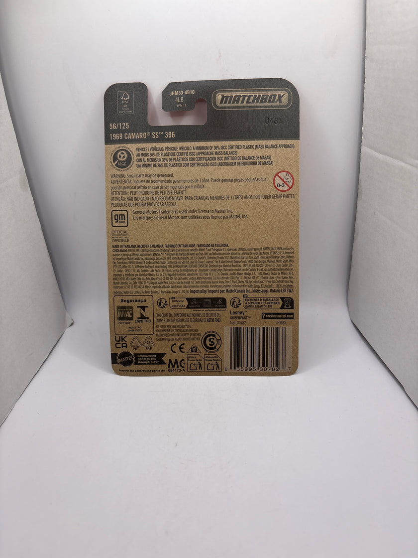 Matchbox 1969 Camaro SS 396 Diecast