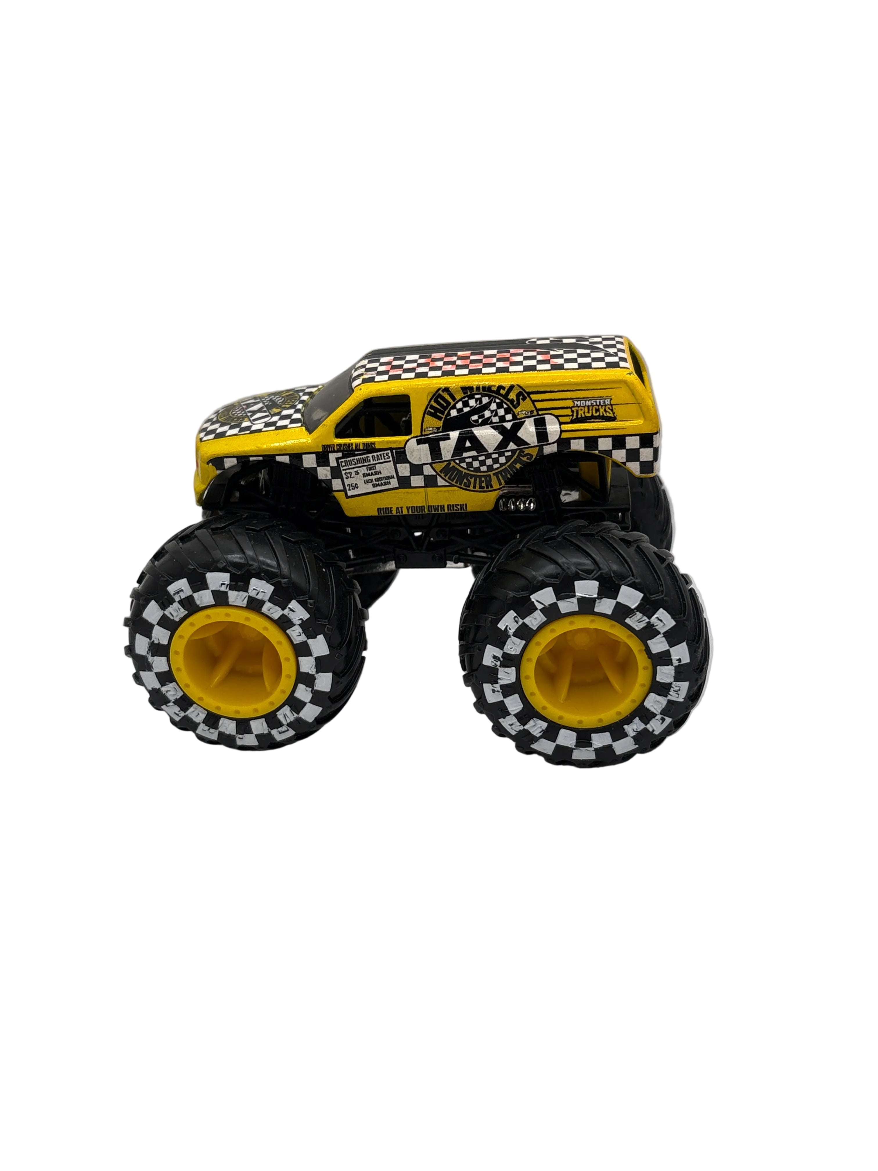 Hot Wheels Taxi Monster Truck Diecast yellow
