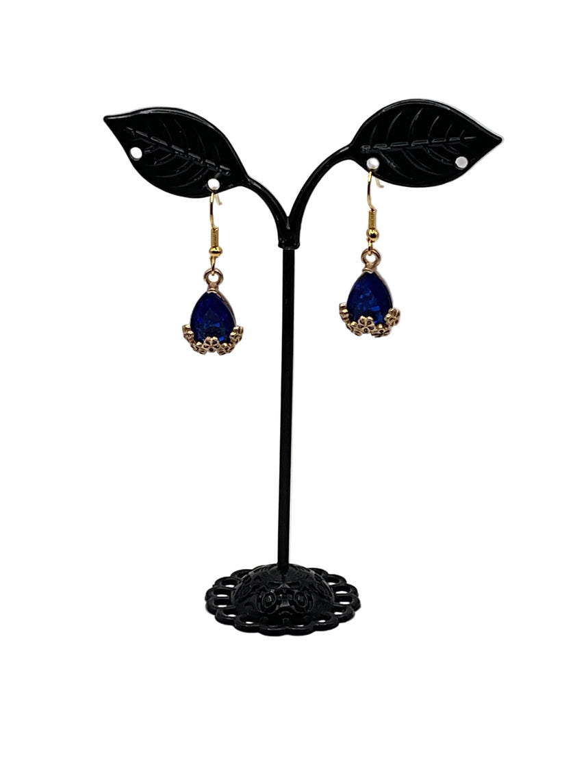 Tear Drop Crystal Earrings 1