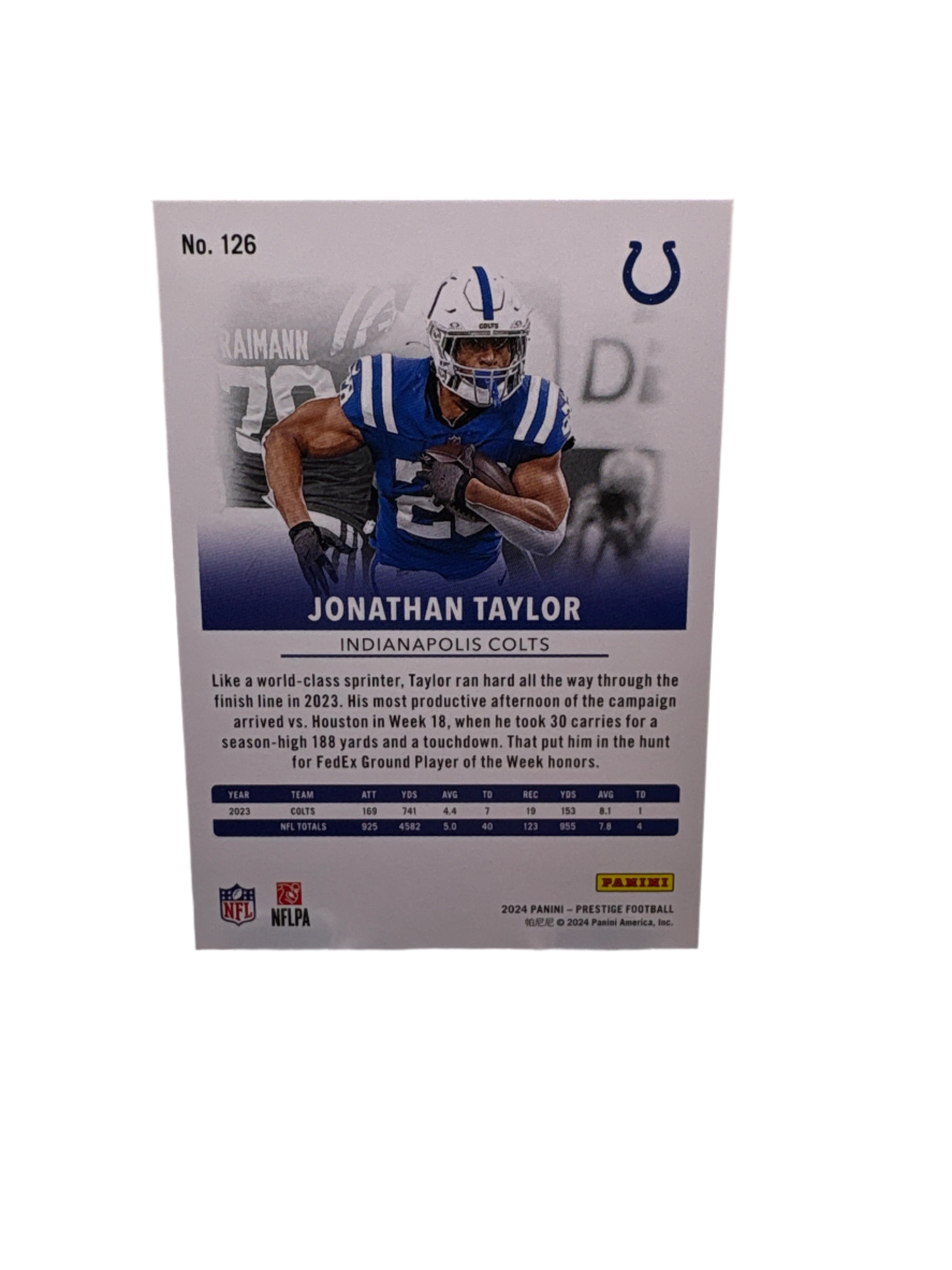 Panini Prestige Jonathan Taylor
