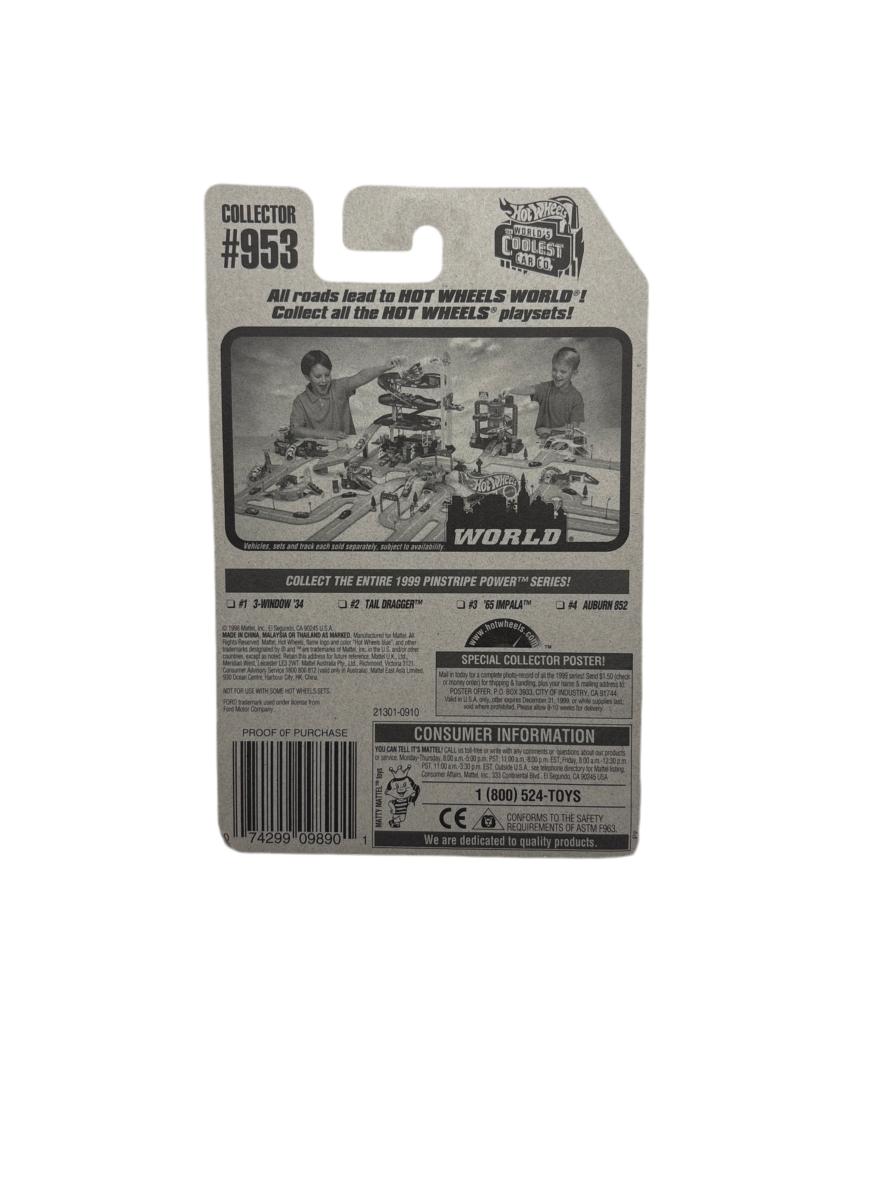 Hot Wheels 3-Window 34 Diecast