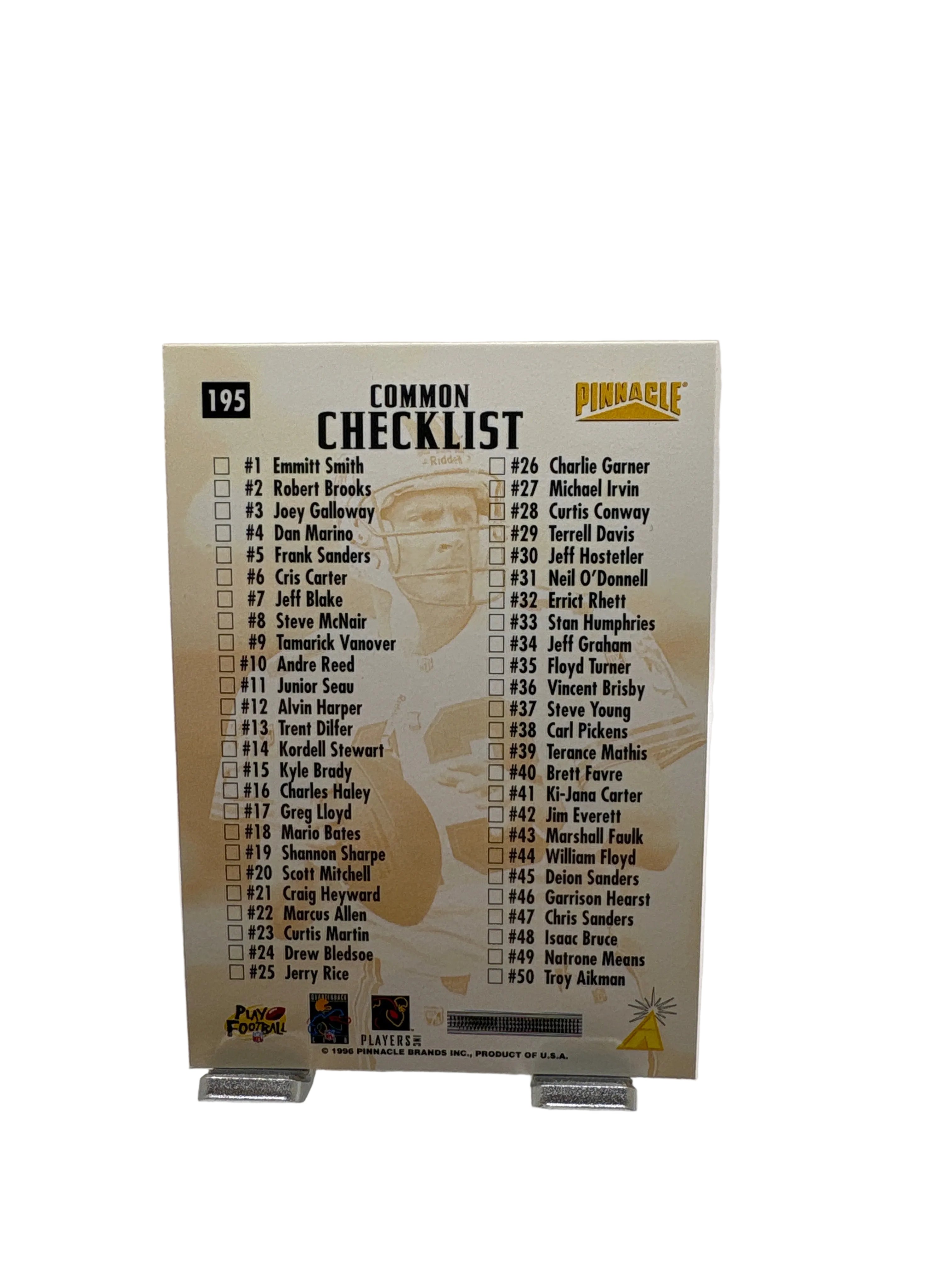 Pinnacle Checklist