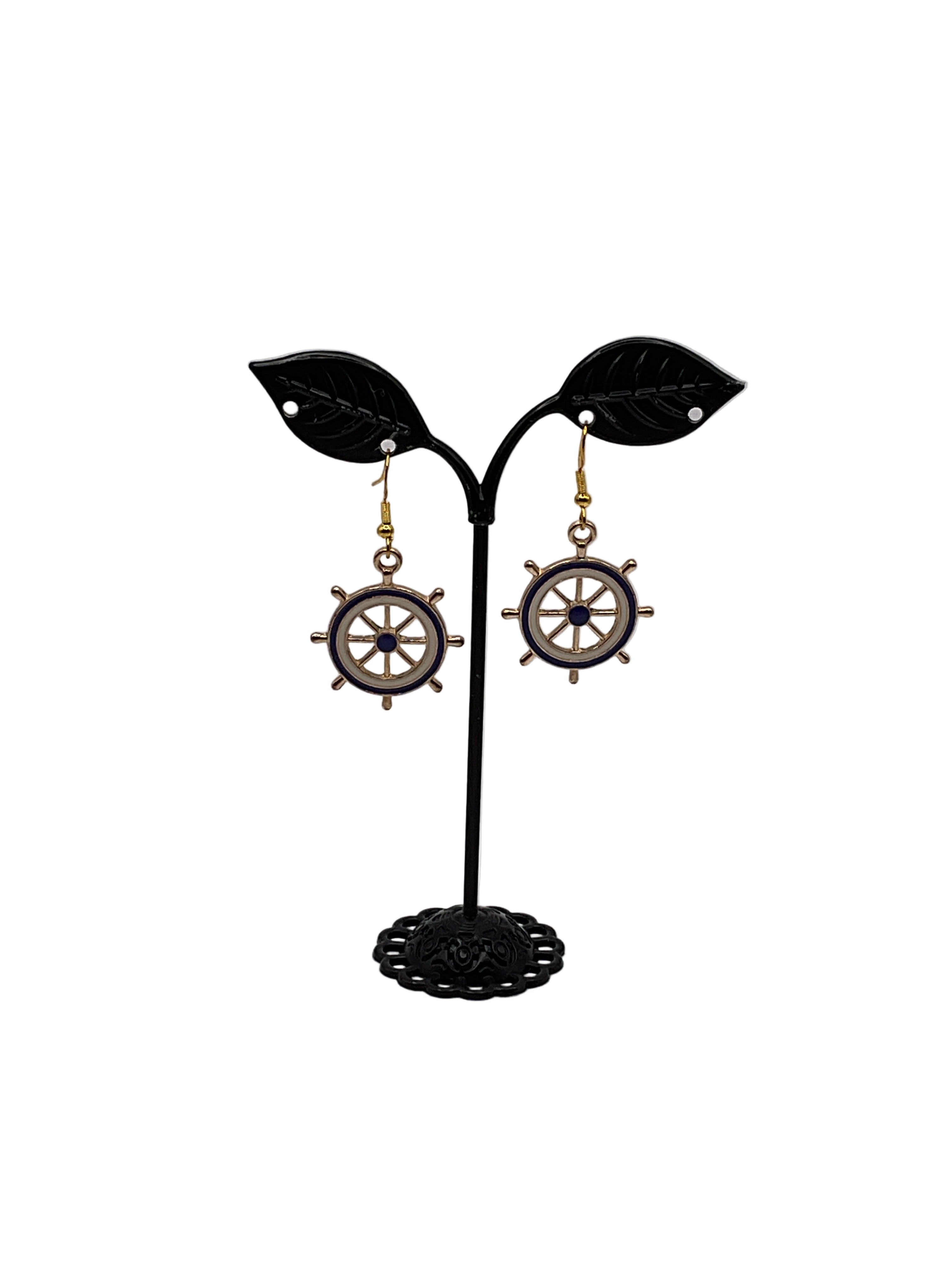 Ship Wheel Earrings