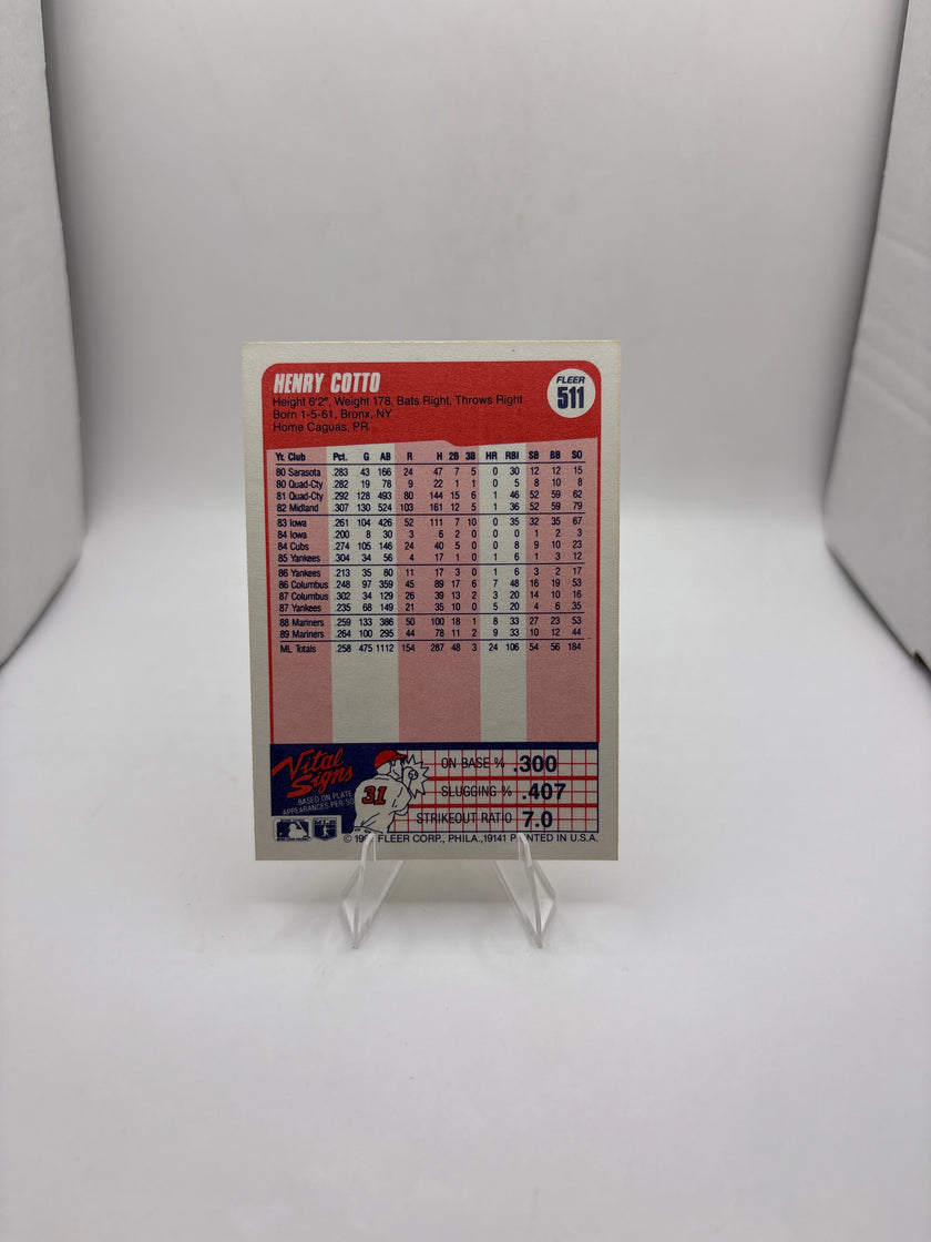 Fleer Henry Cotto