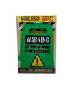 Warning My Give-A-Damn Is On Backorder Sign green