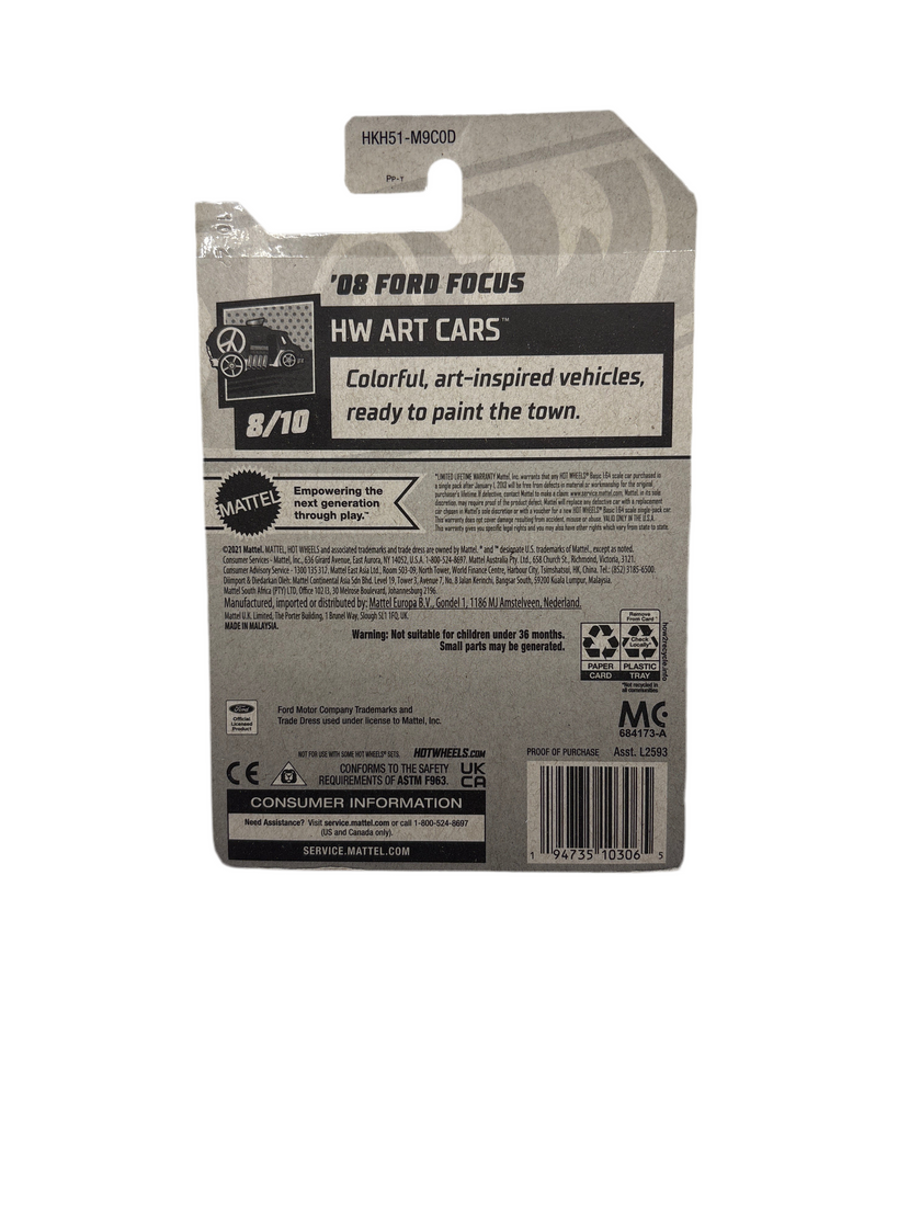 Hot Wheels 08 Ford Focus Diecast