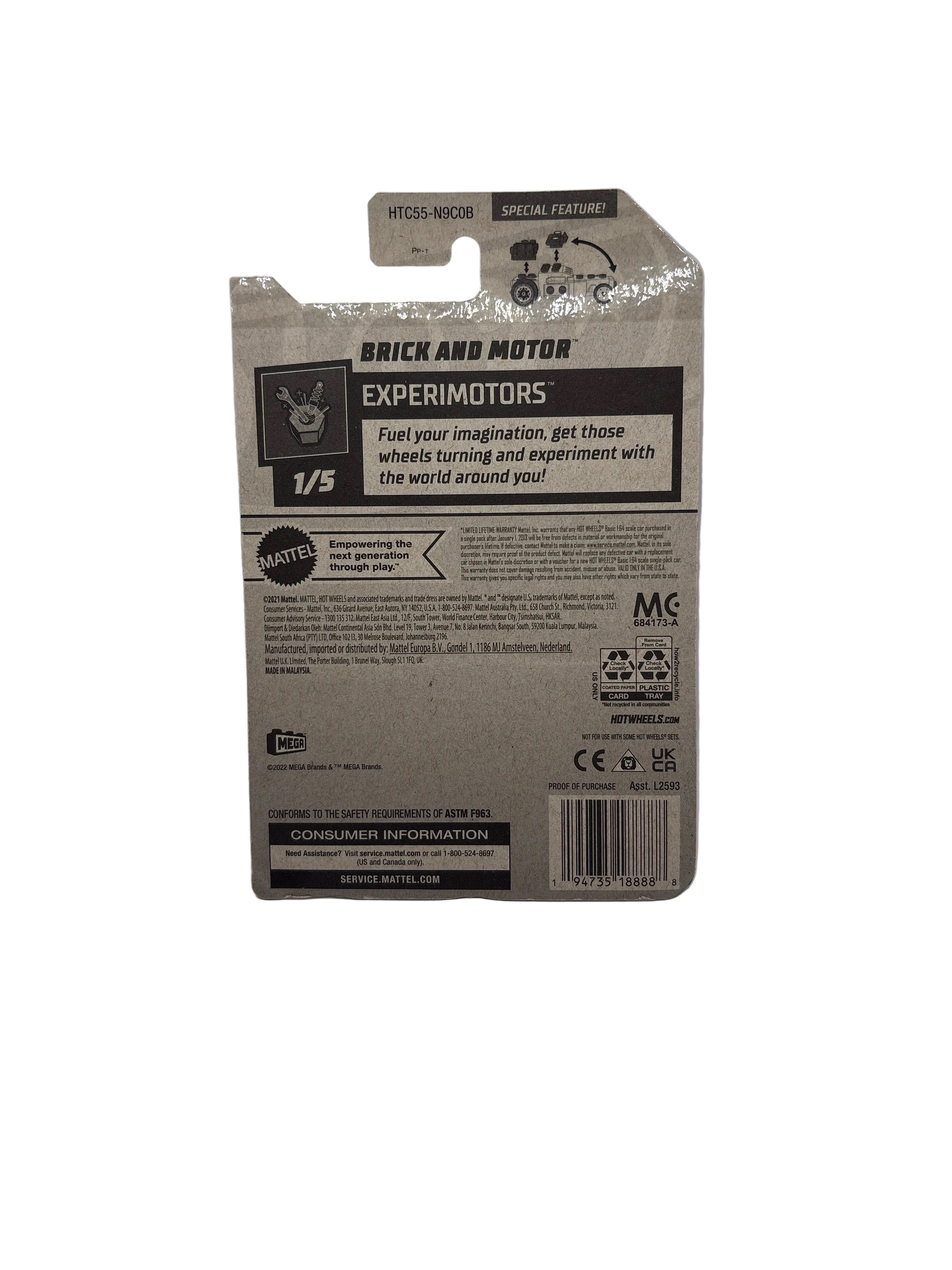 Hot Wheels Brick And Motor Diecast blue