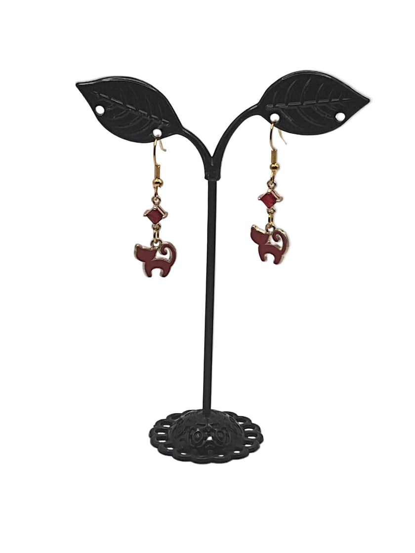 Kitties,Crosses  and Crystal  Earrings