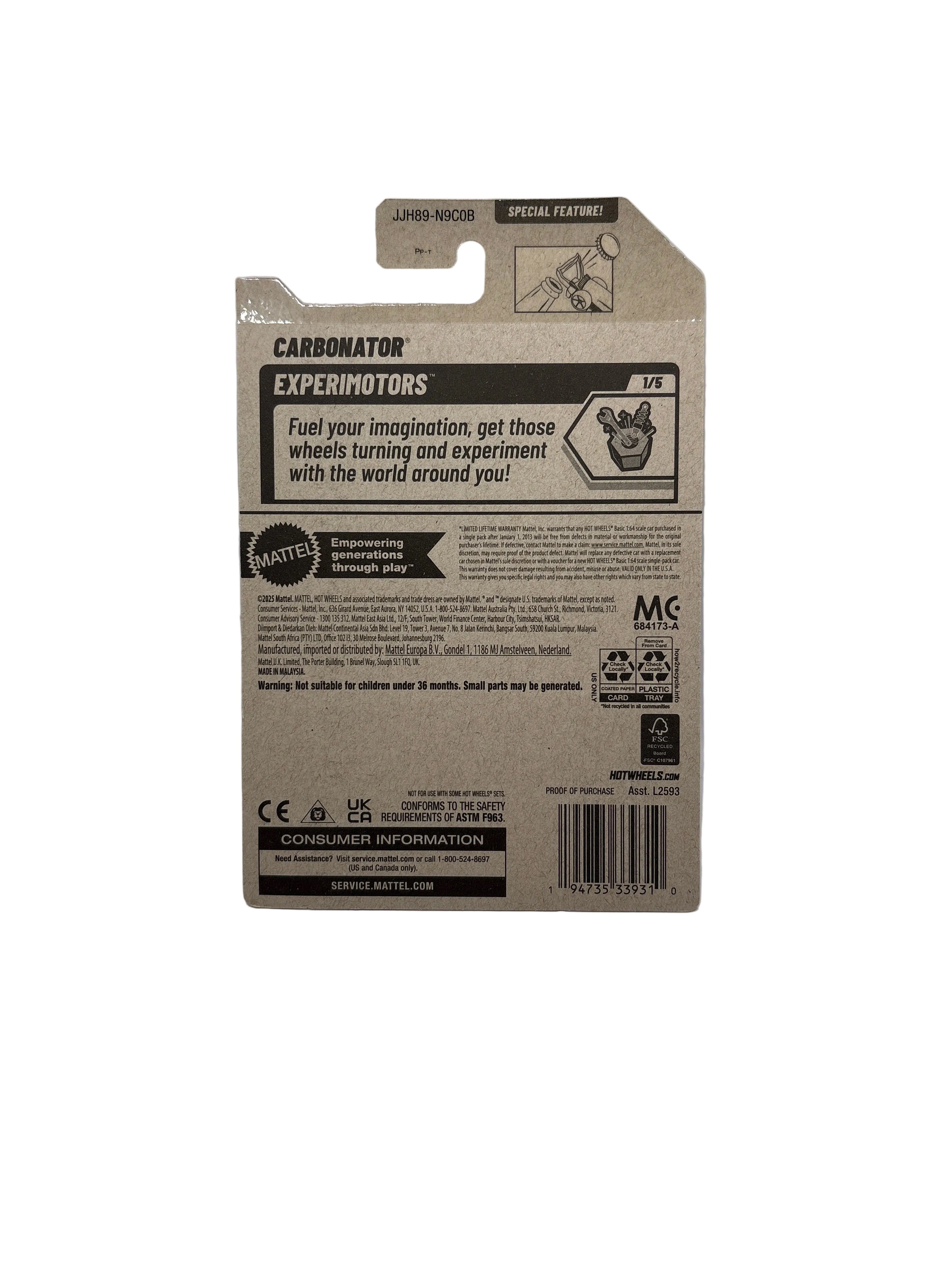 Hot Wheels Cabonator Diecast green