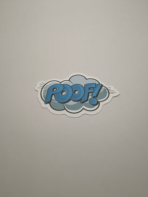 Poof! Sticker