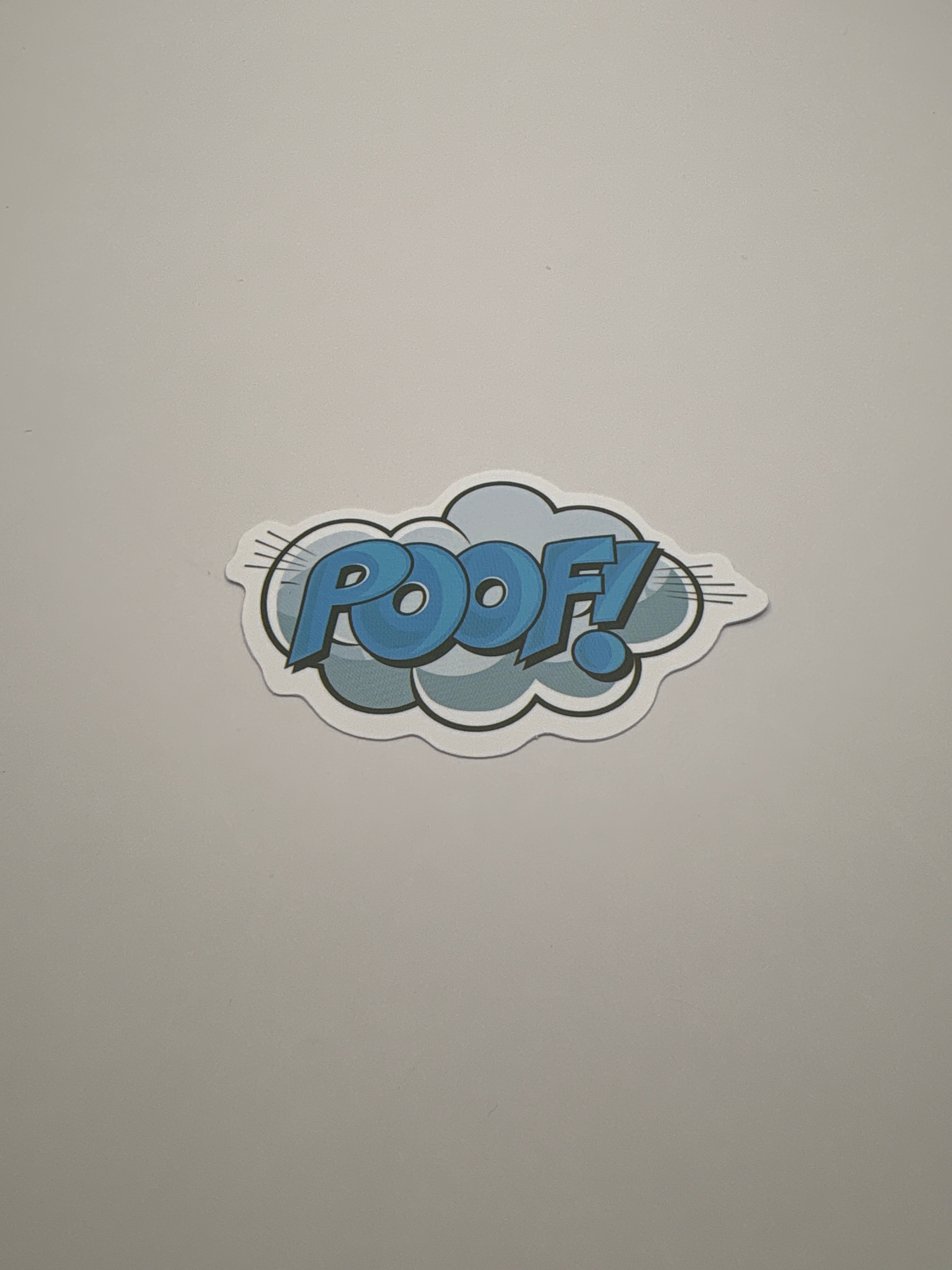 Poof! Sticker