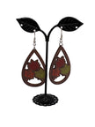 Fall leaf earrings