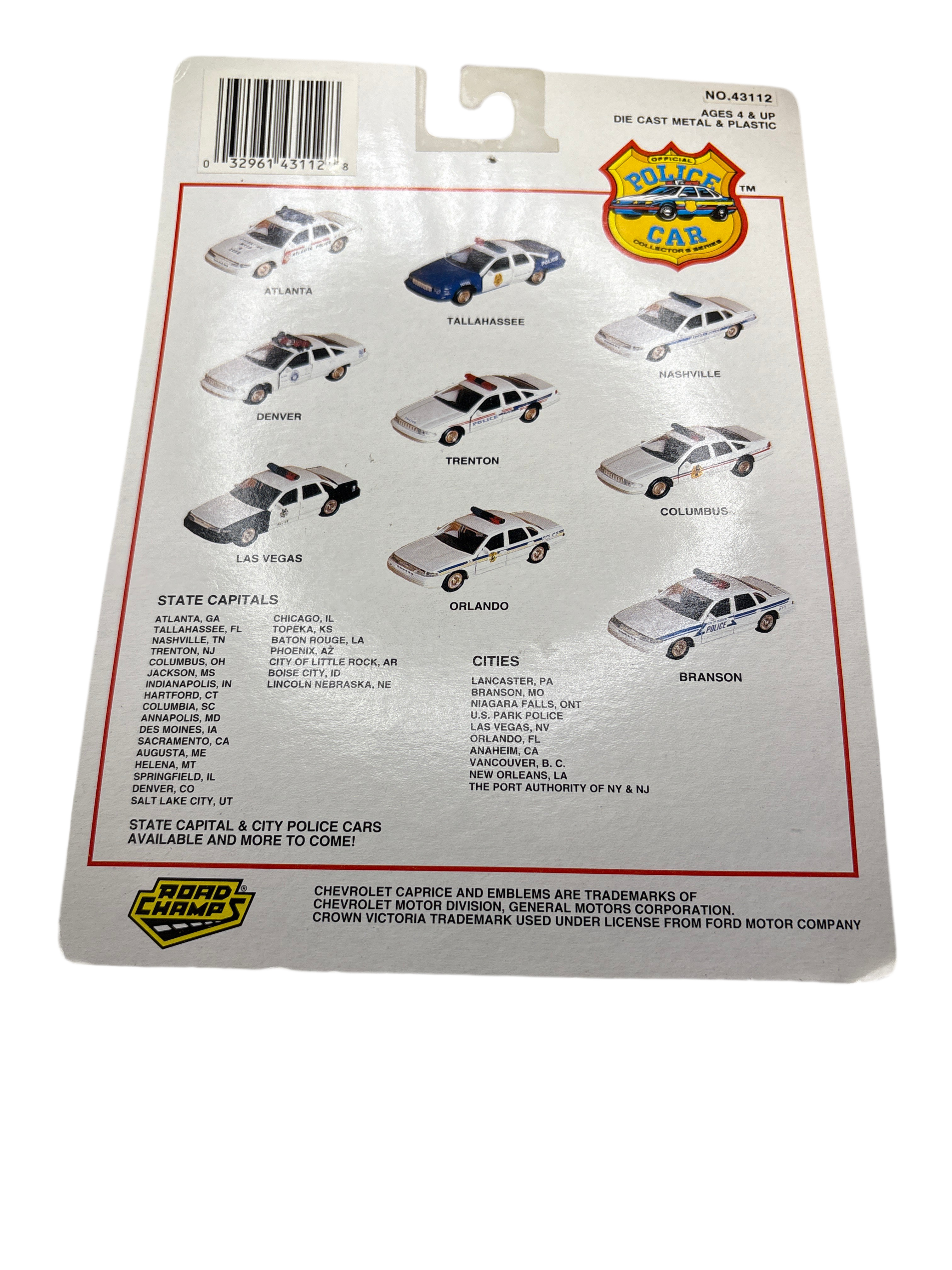 Road Champs Crown Victoria Diecast