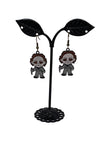 Horror Film Small Character Earrings