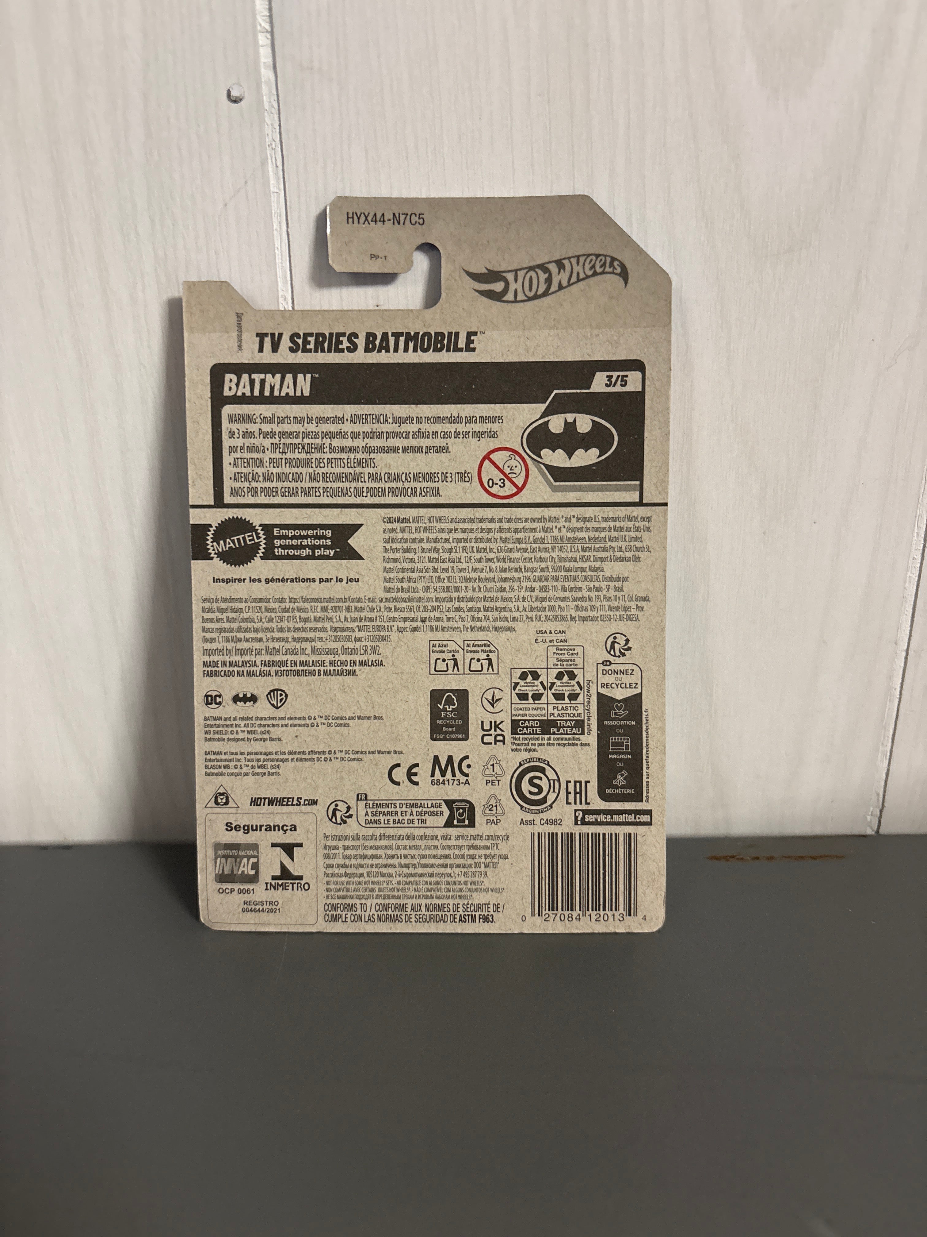Hot Wheels TV Series Batmobile Diecast blue