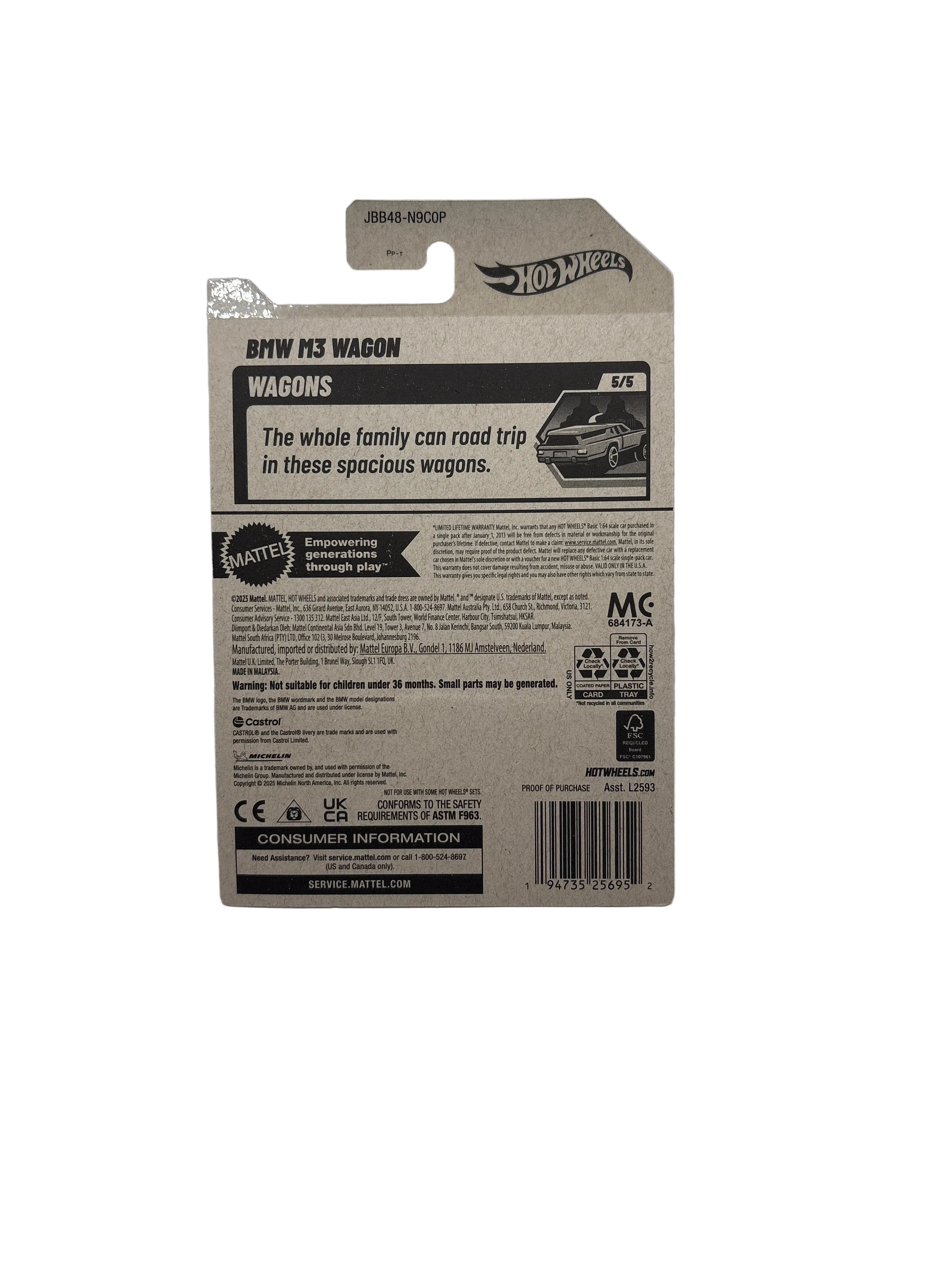 Hot Wheels BMW M3 Wagon Diecast green