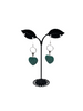 Turquoise Stone Heart Earrings