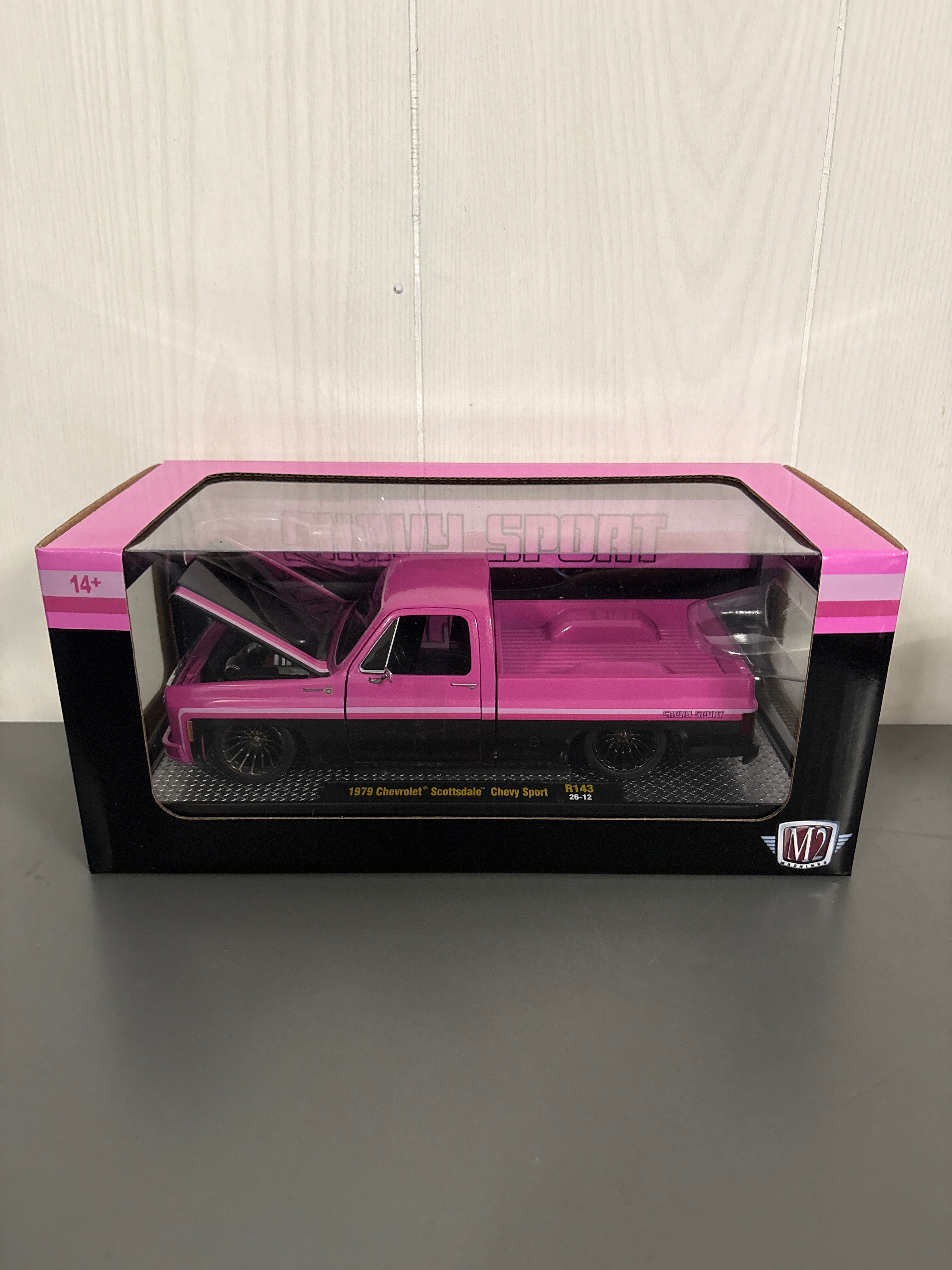 M2 1979 Chevrolet Scottsdale Chevy Sport Diecast pink