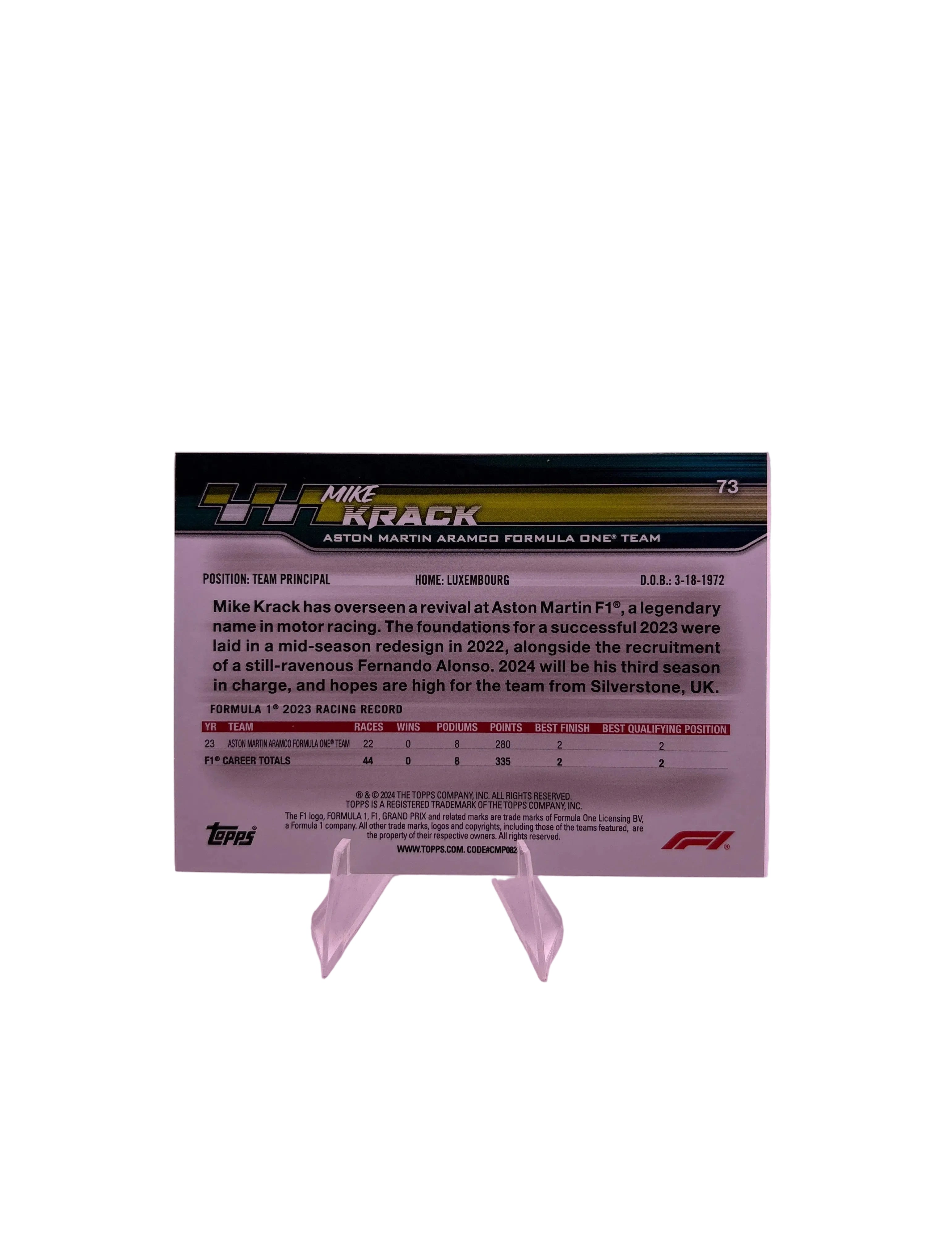 Paddock Pass Mike Krack