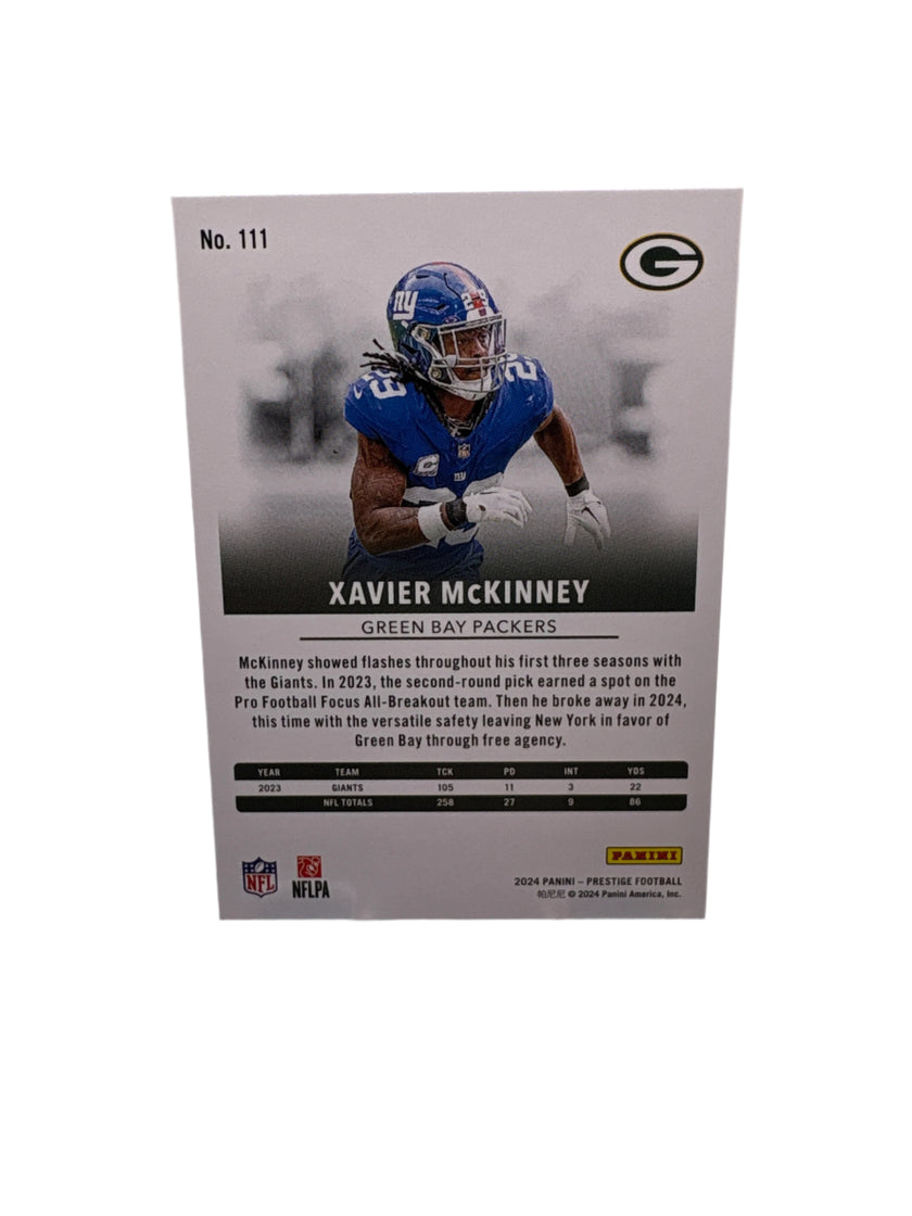 Panini Prestige Xavier McKinney