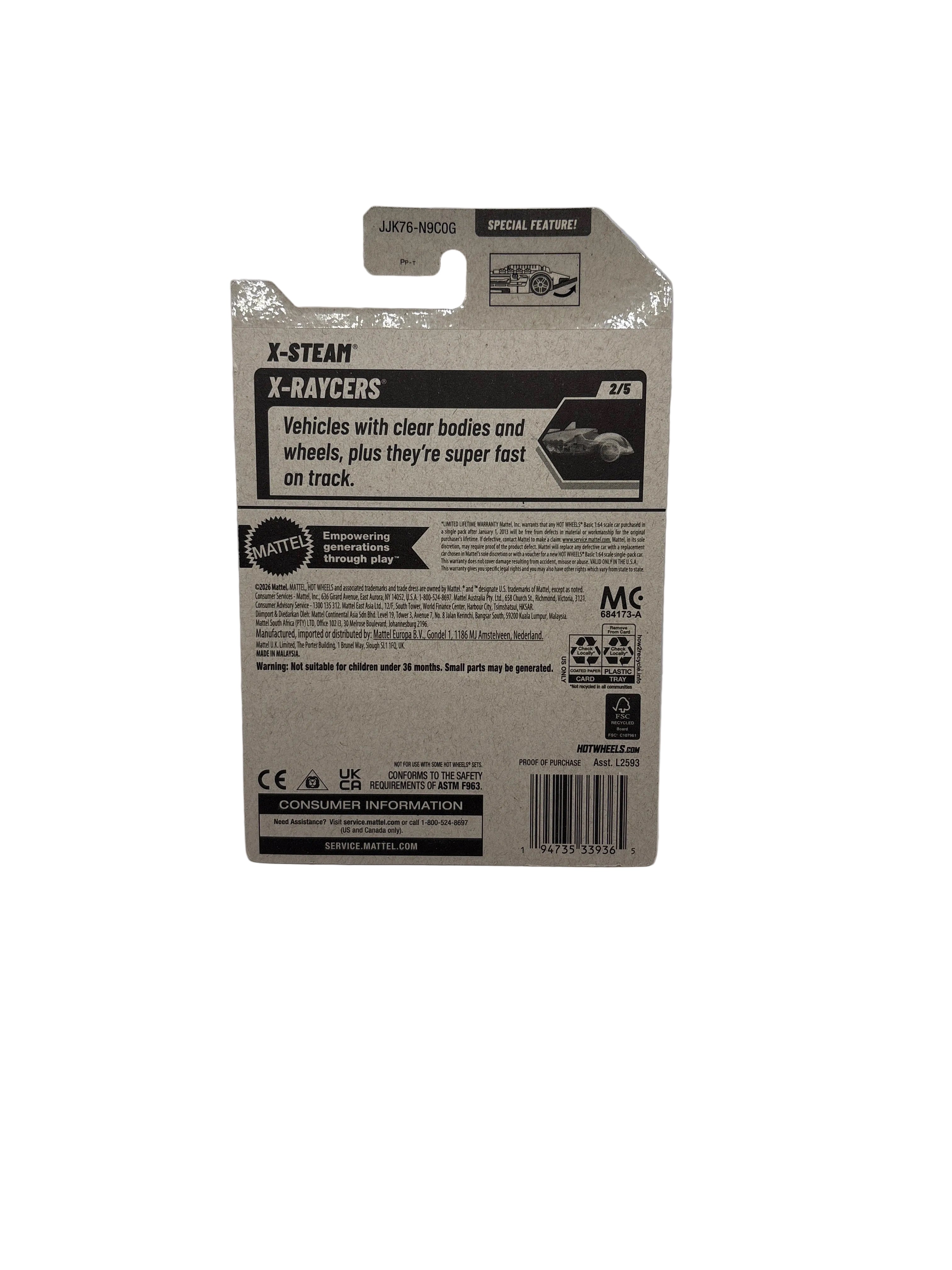 Hot Wheels X-Steam Diecast black