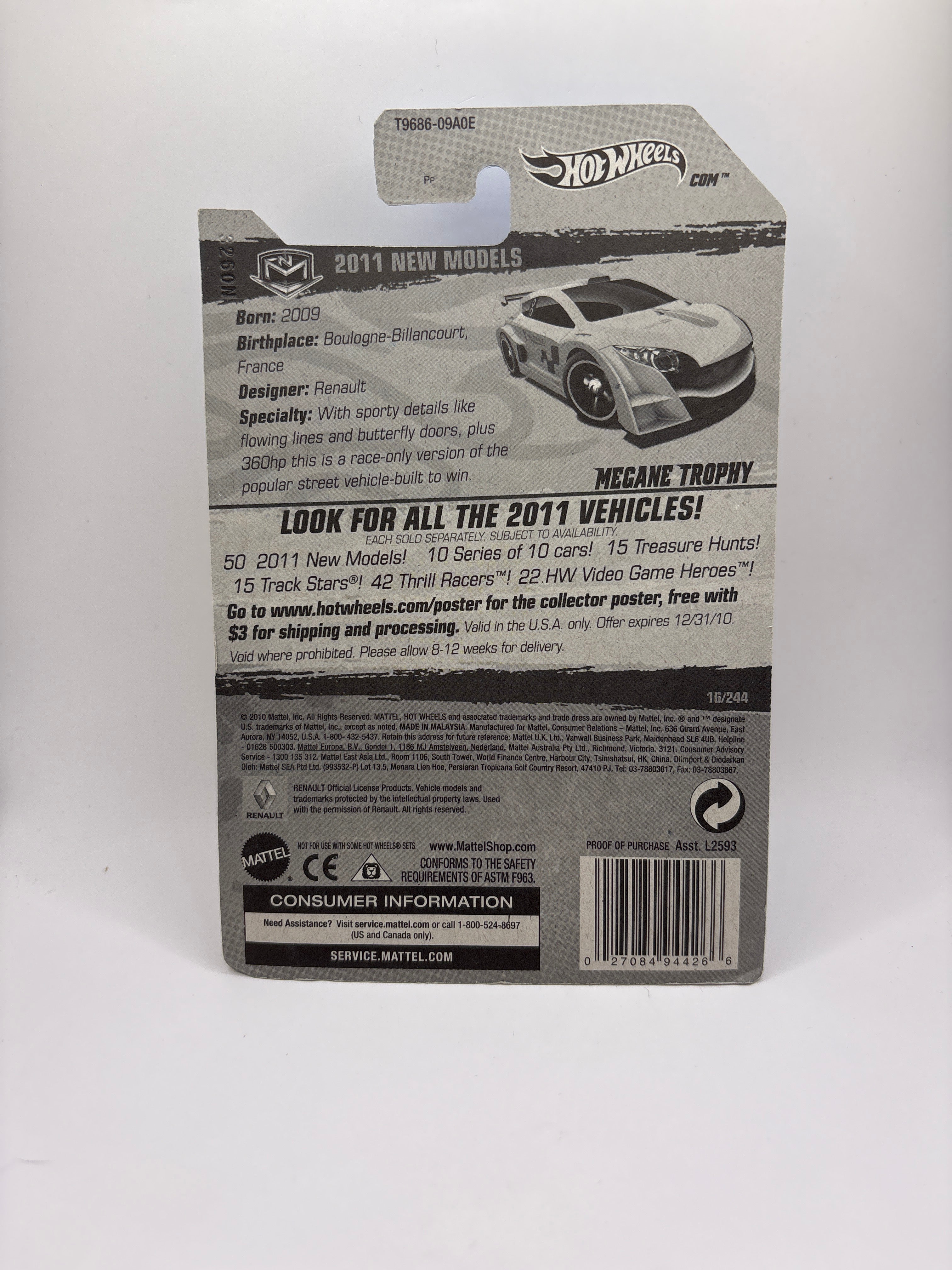 Hot Wheels Megane Trophy Diecast