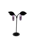 Purple hoop earrings