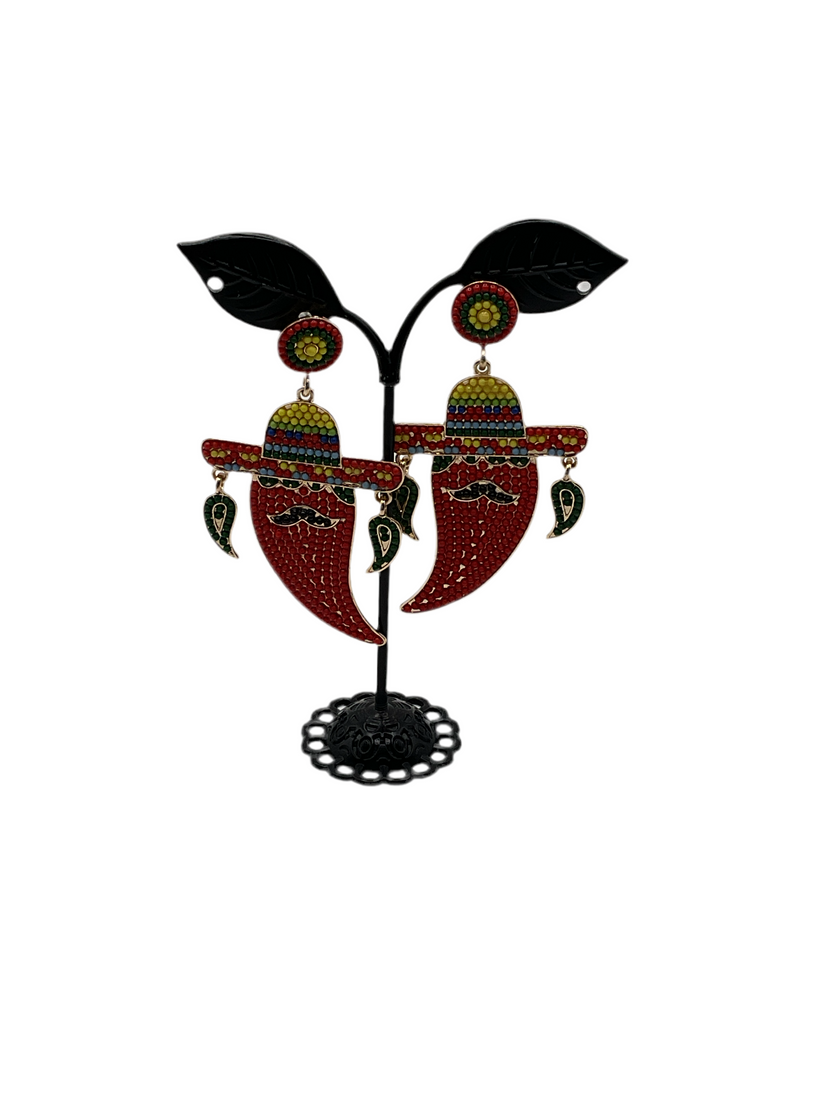 Chili pepper earrings