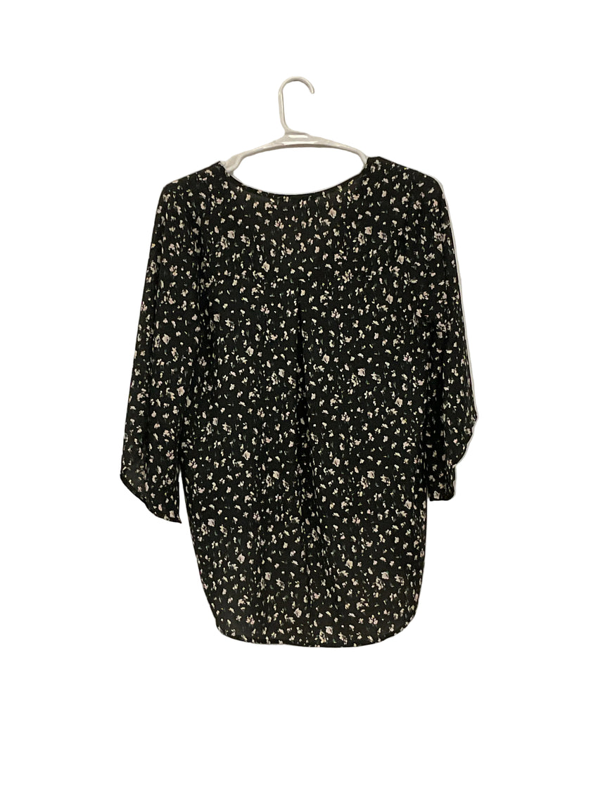 Black Floral Shirt