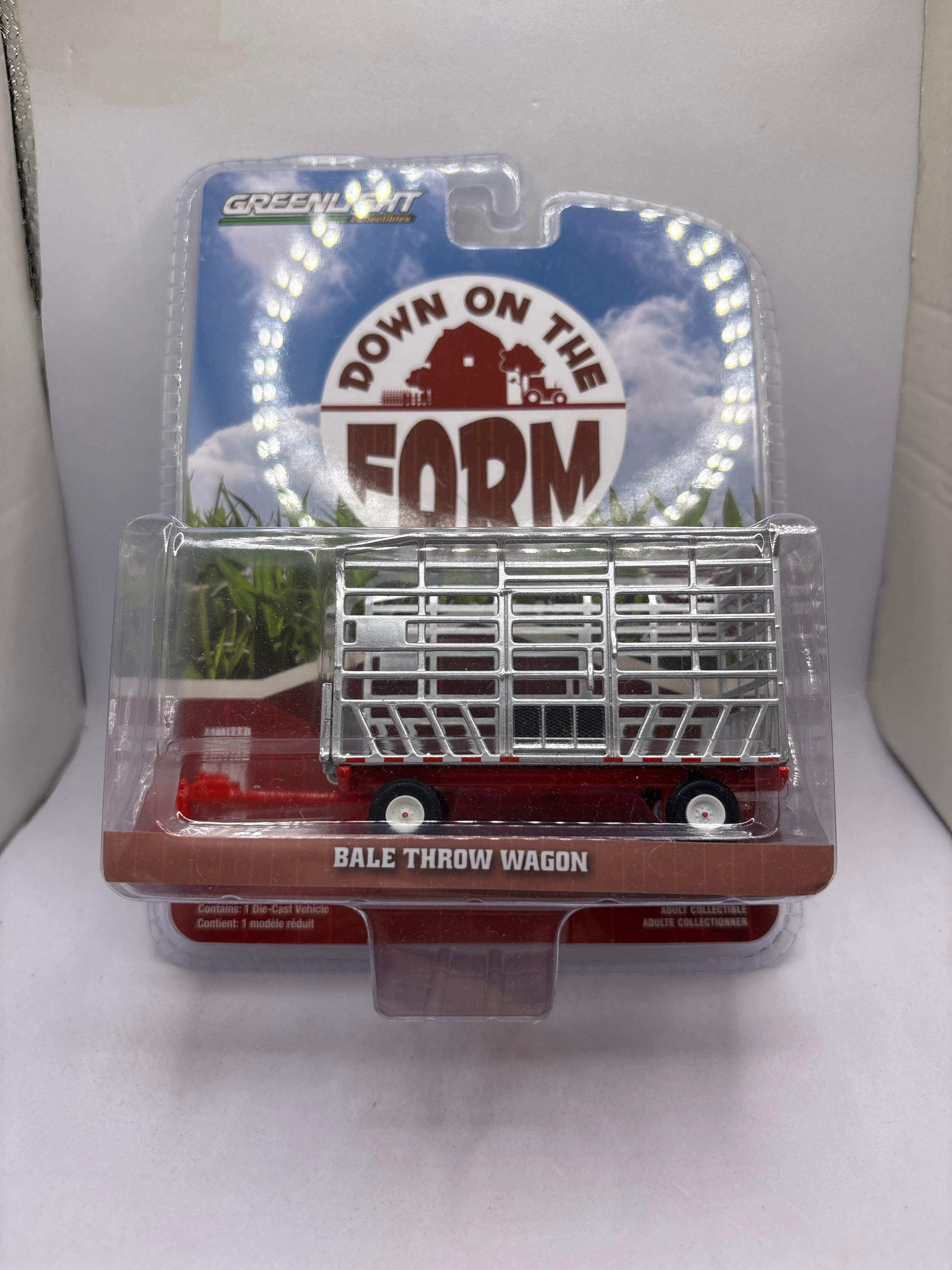 Greenlight Bale Throw Wagon Diecast