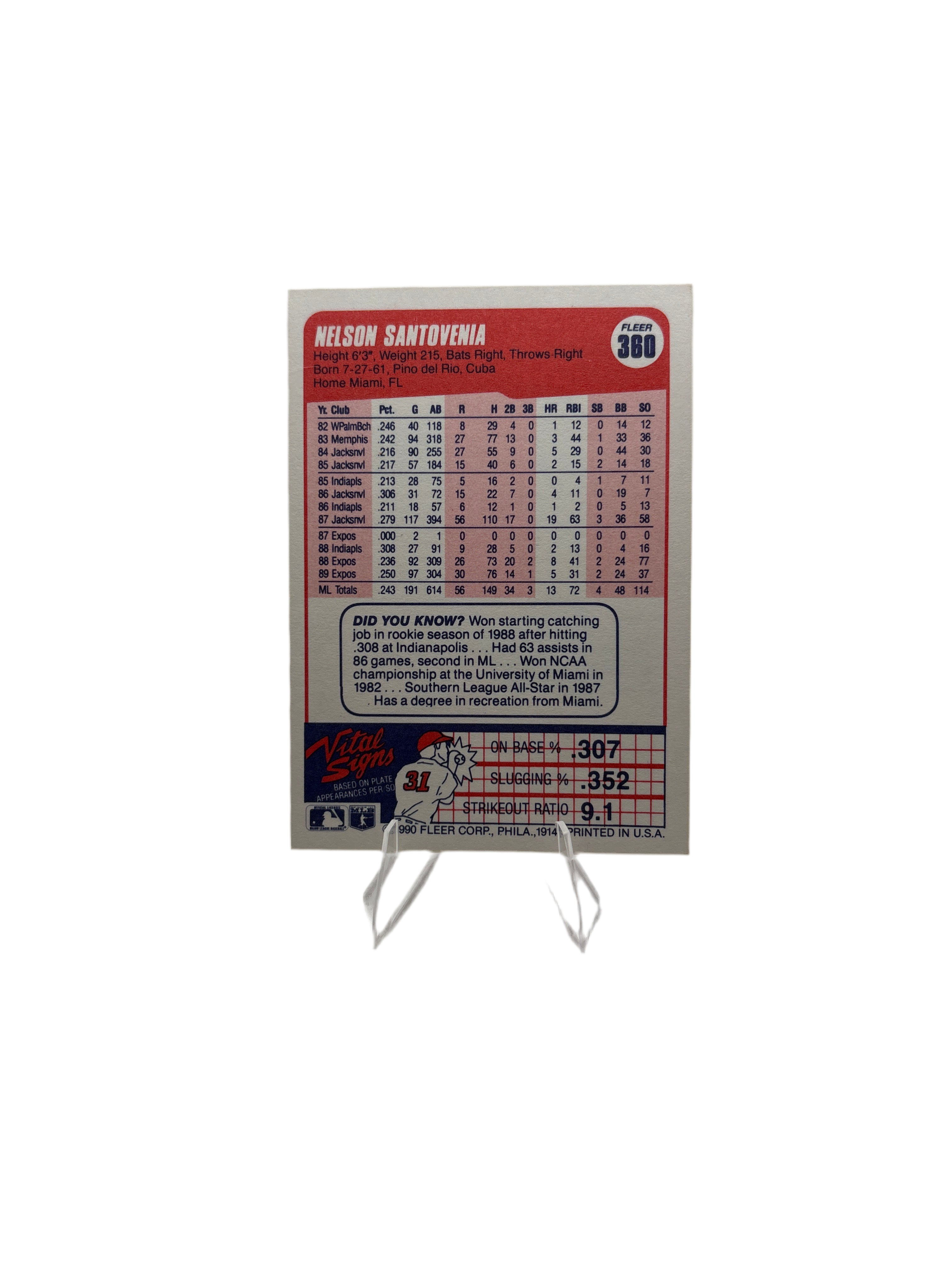 Fleer Nelson Santovenia