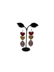 Hearts and Football Earrings