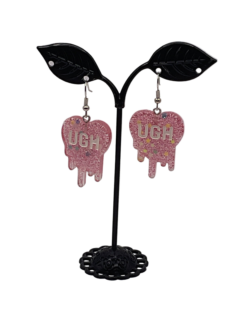 Melting Convo Heart Earrings