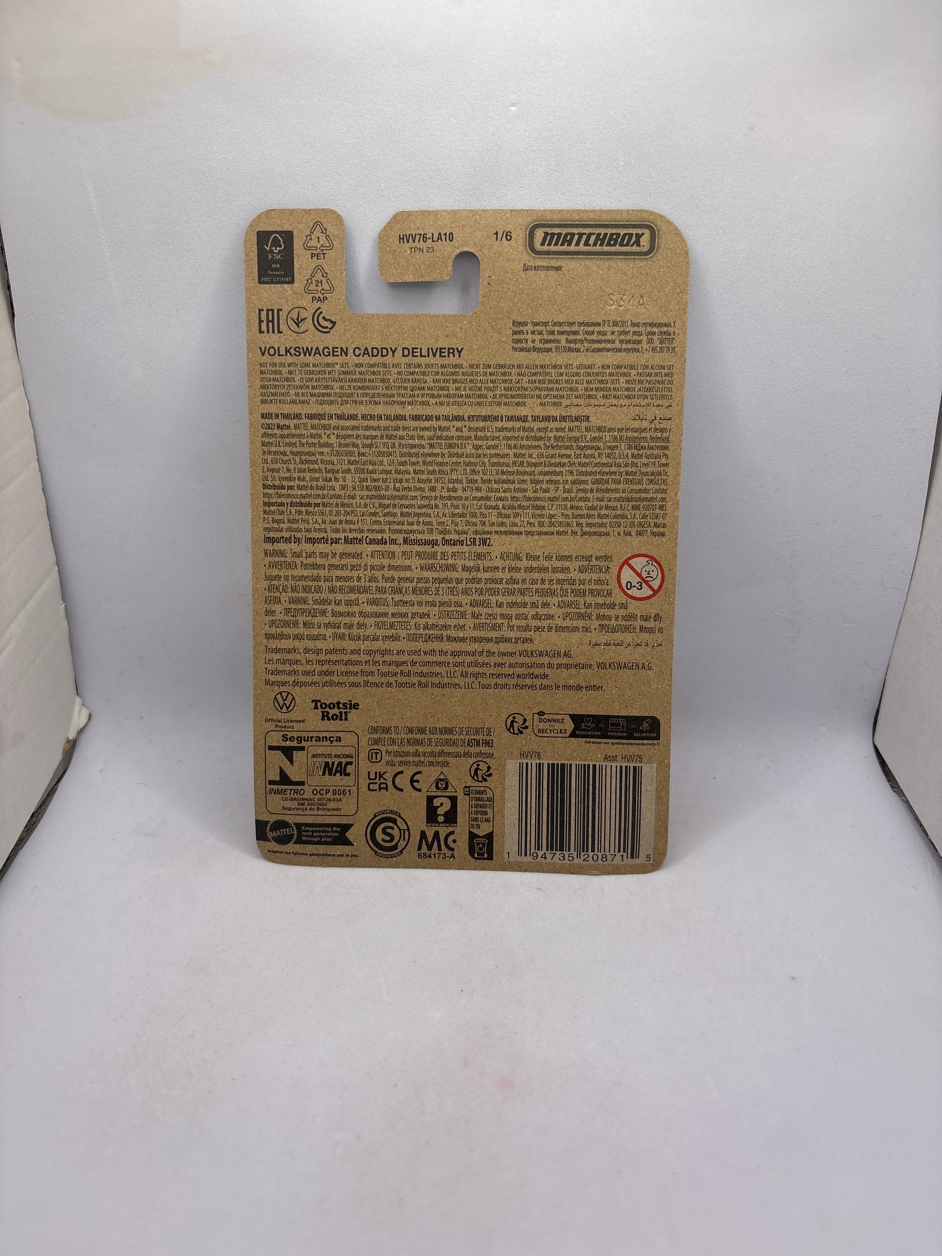 Matchbox Volkswagen Caddy Delivery Diecast