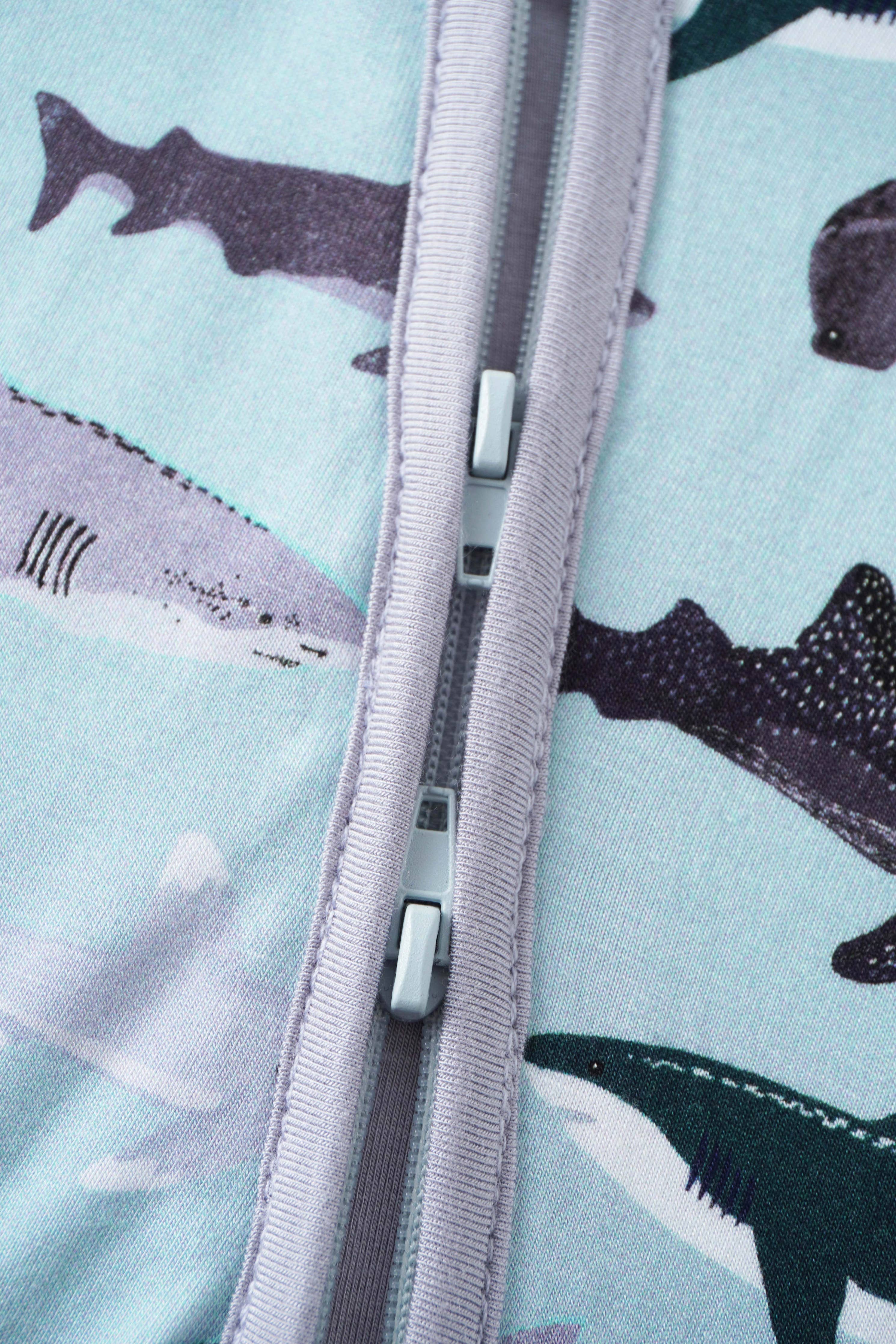 Posh TOT Shark Frenzy Bamboo Shorty Romper