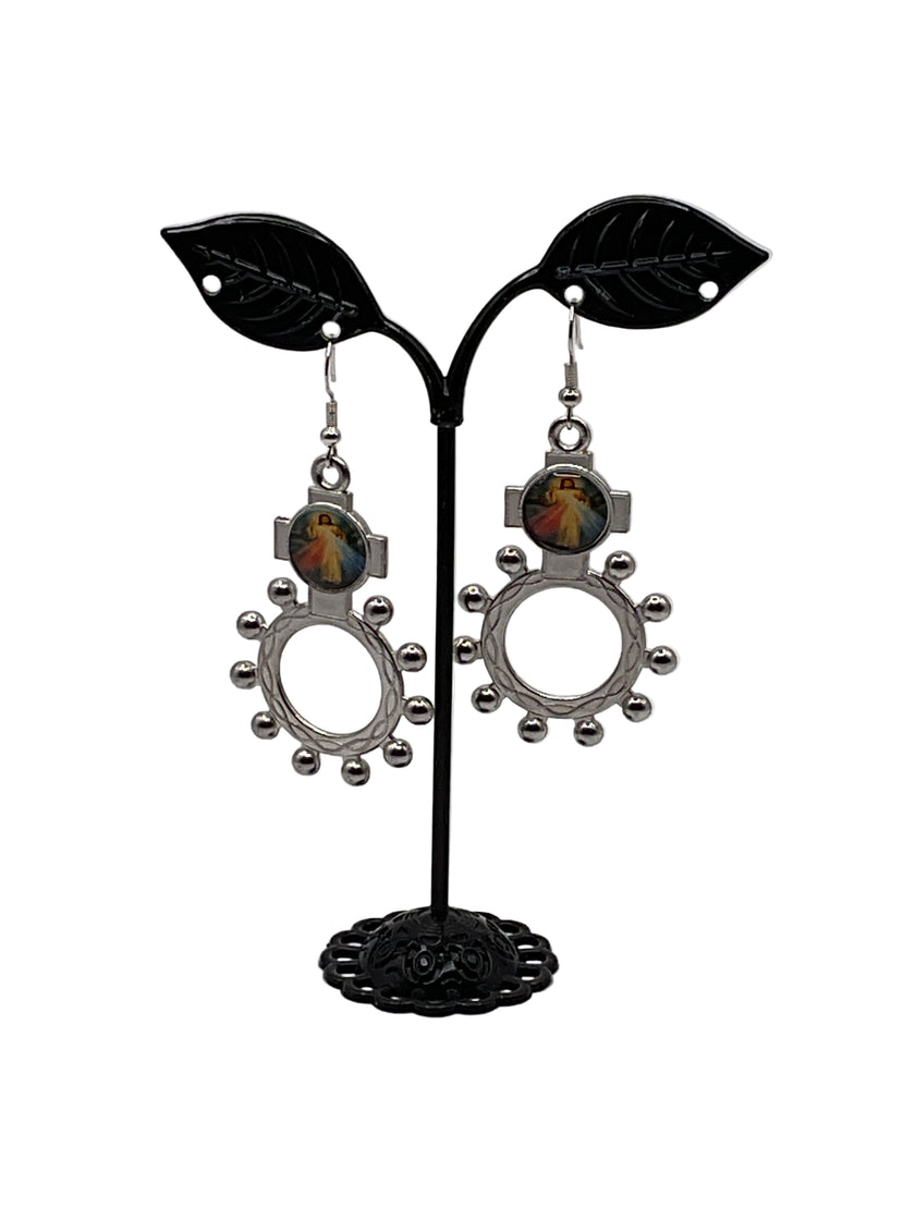 Finger Rosary Ring Earrings