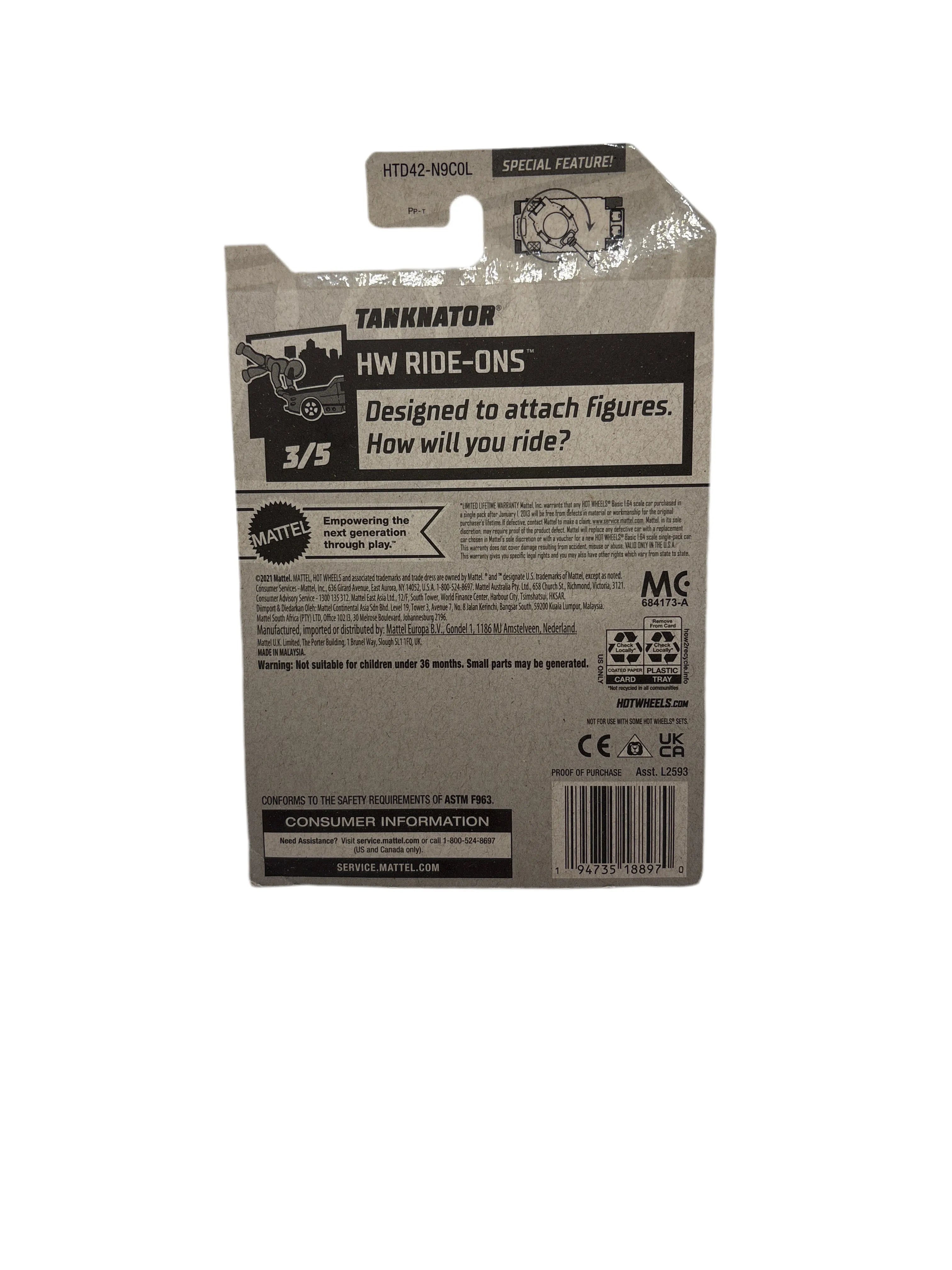 Hot Wheels Tanknator Diecast multi color