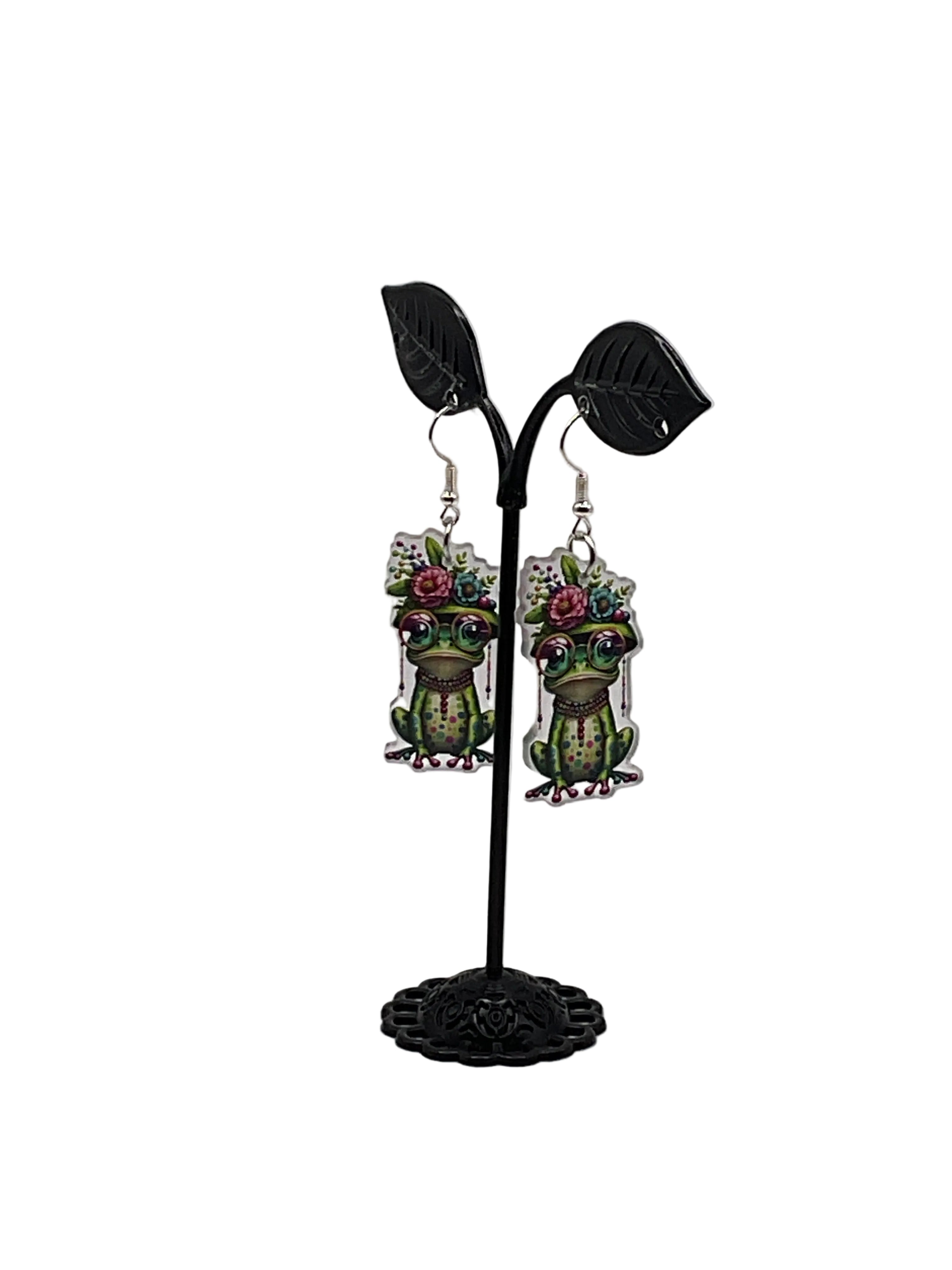 Cartoon Frog Earrings
