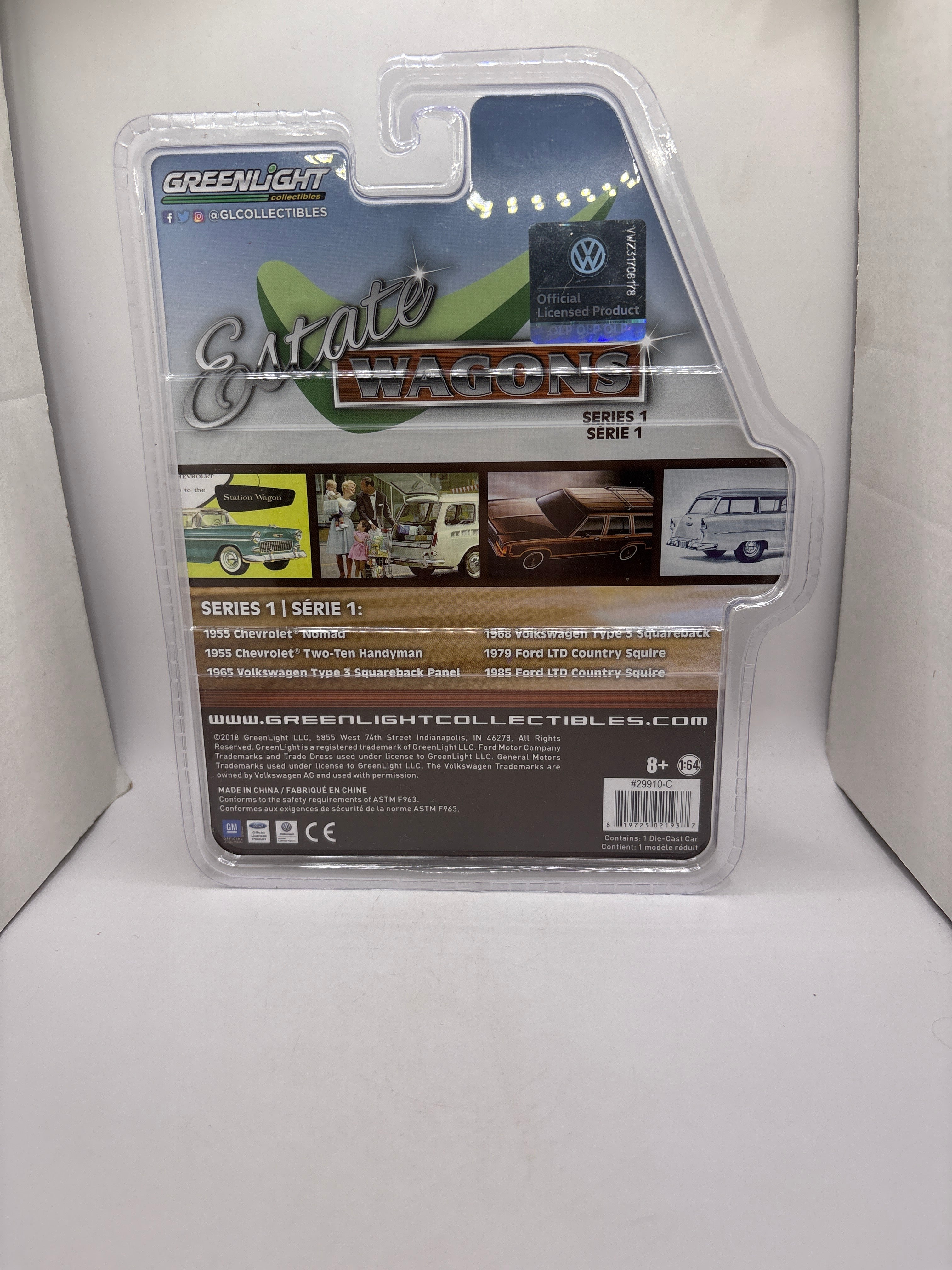 Greenlight 1965 Volkswagen Type 3 Squareback Panel Diecast